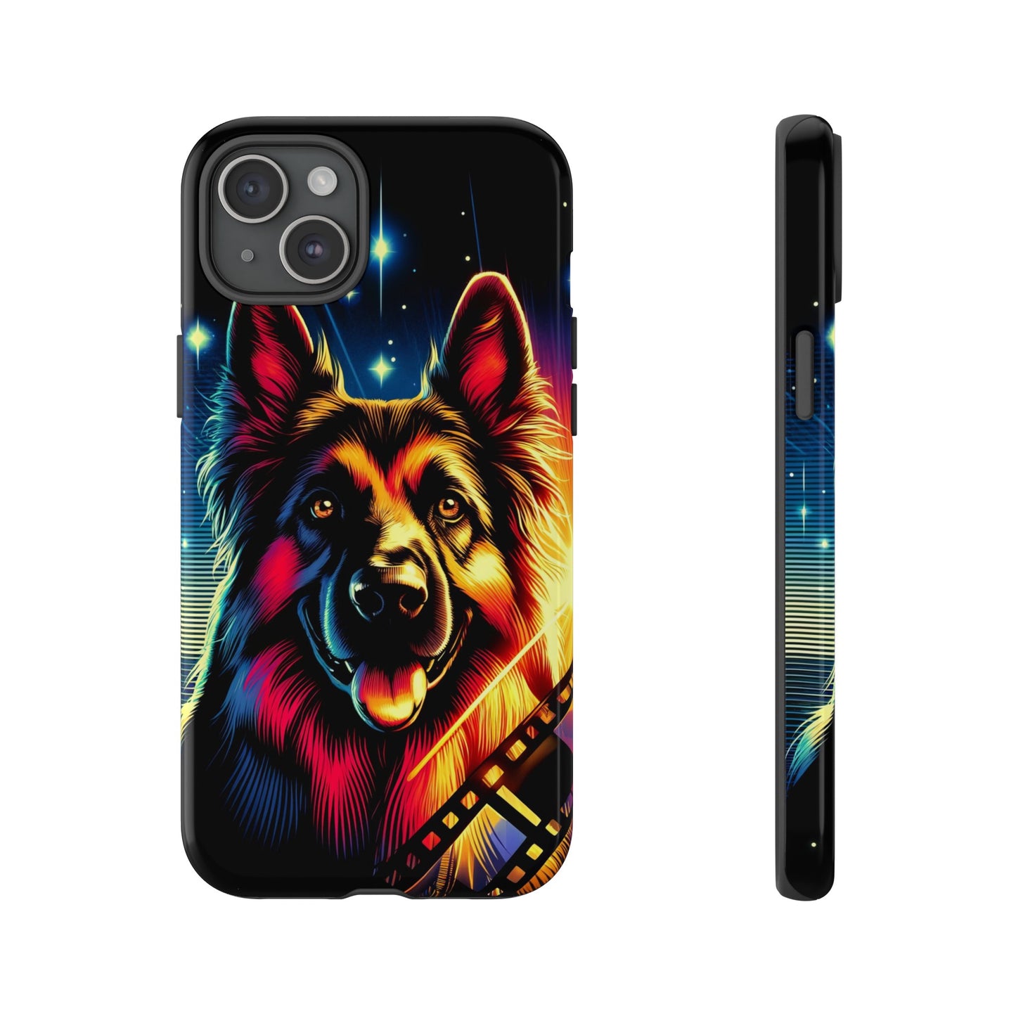 Comic book style German Shepherd Phone Case