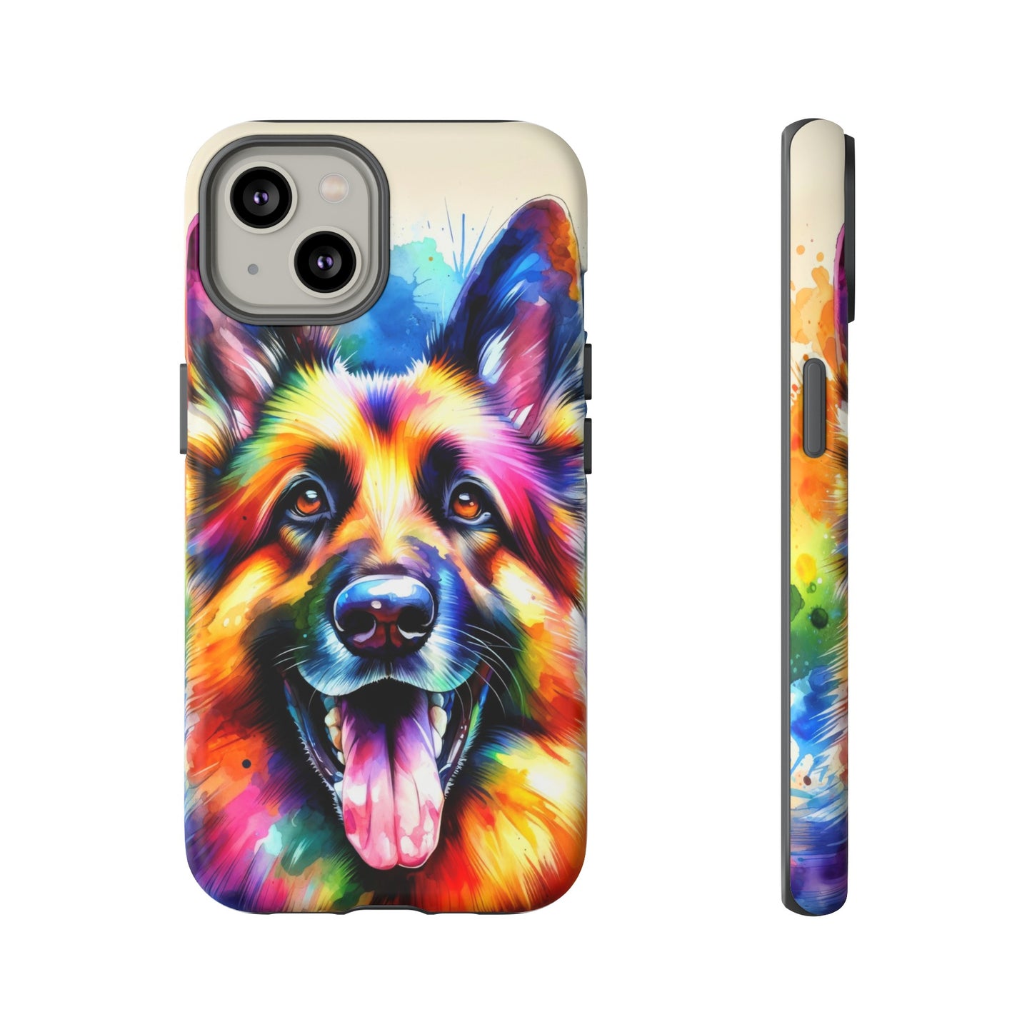 German Shepherd in Watercolor Tough Phone Case