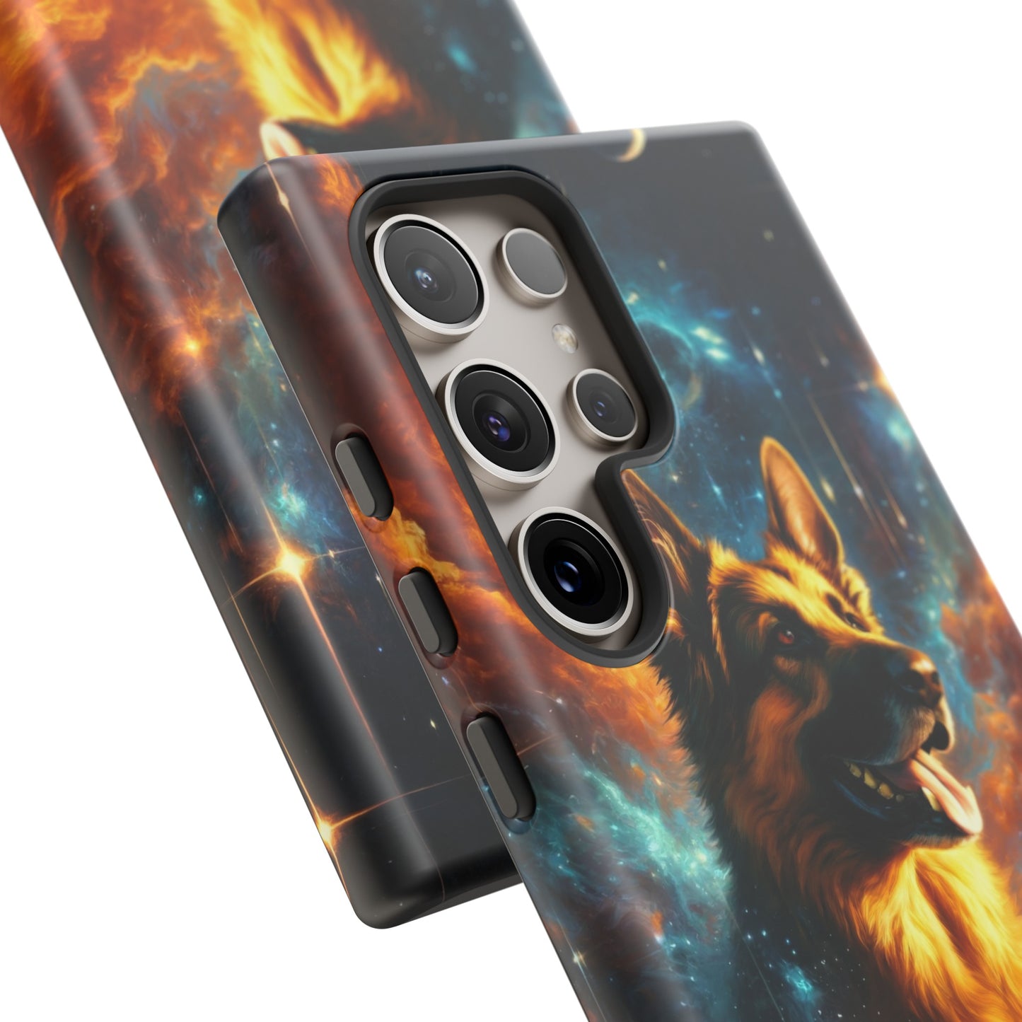 Sci-fi and stars-themed German Shepherd Phone Case