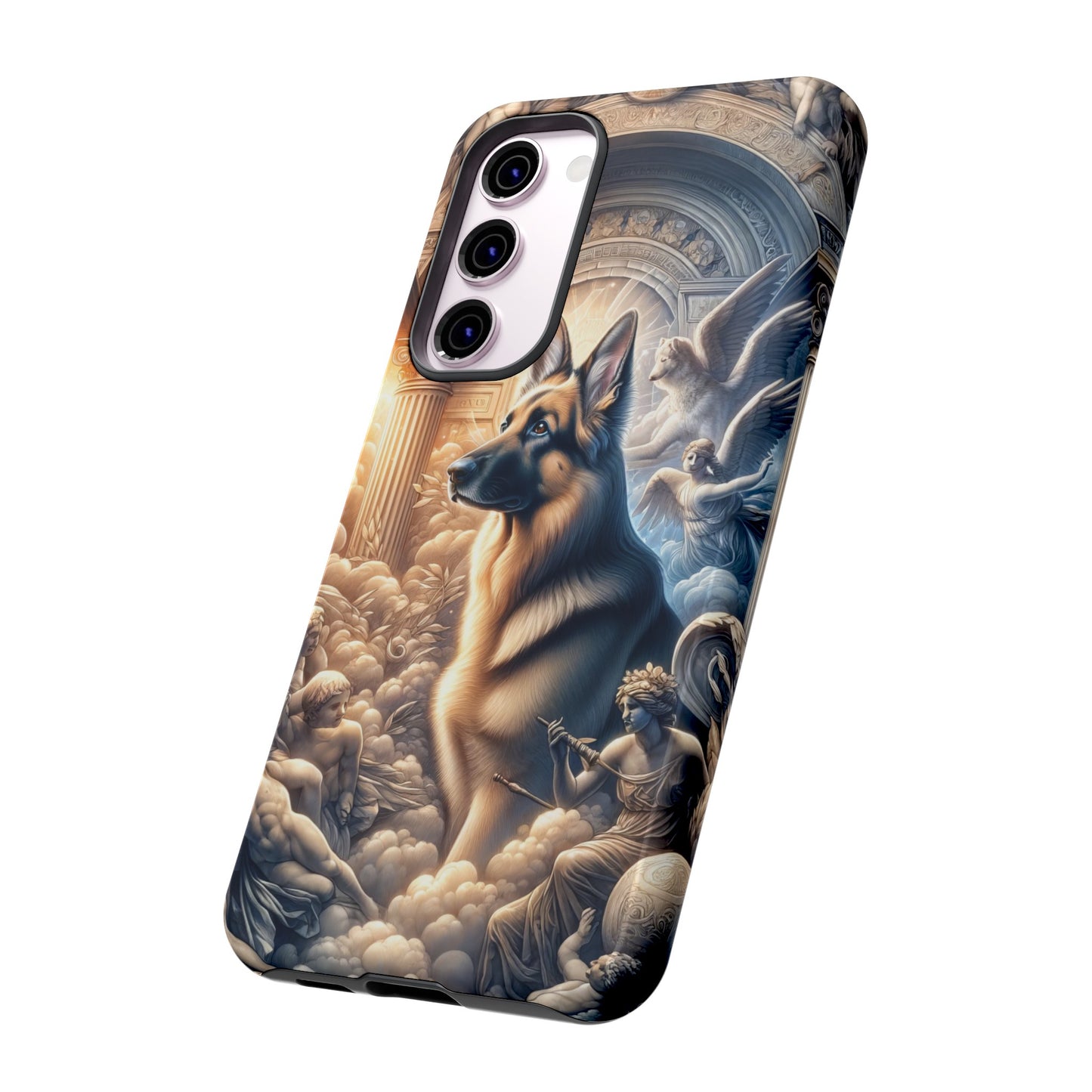 Neo-classicism and dreamy fantasy German Shepherd Phone Case