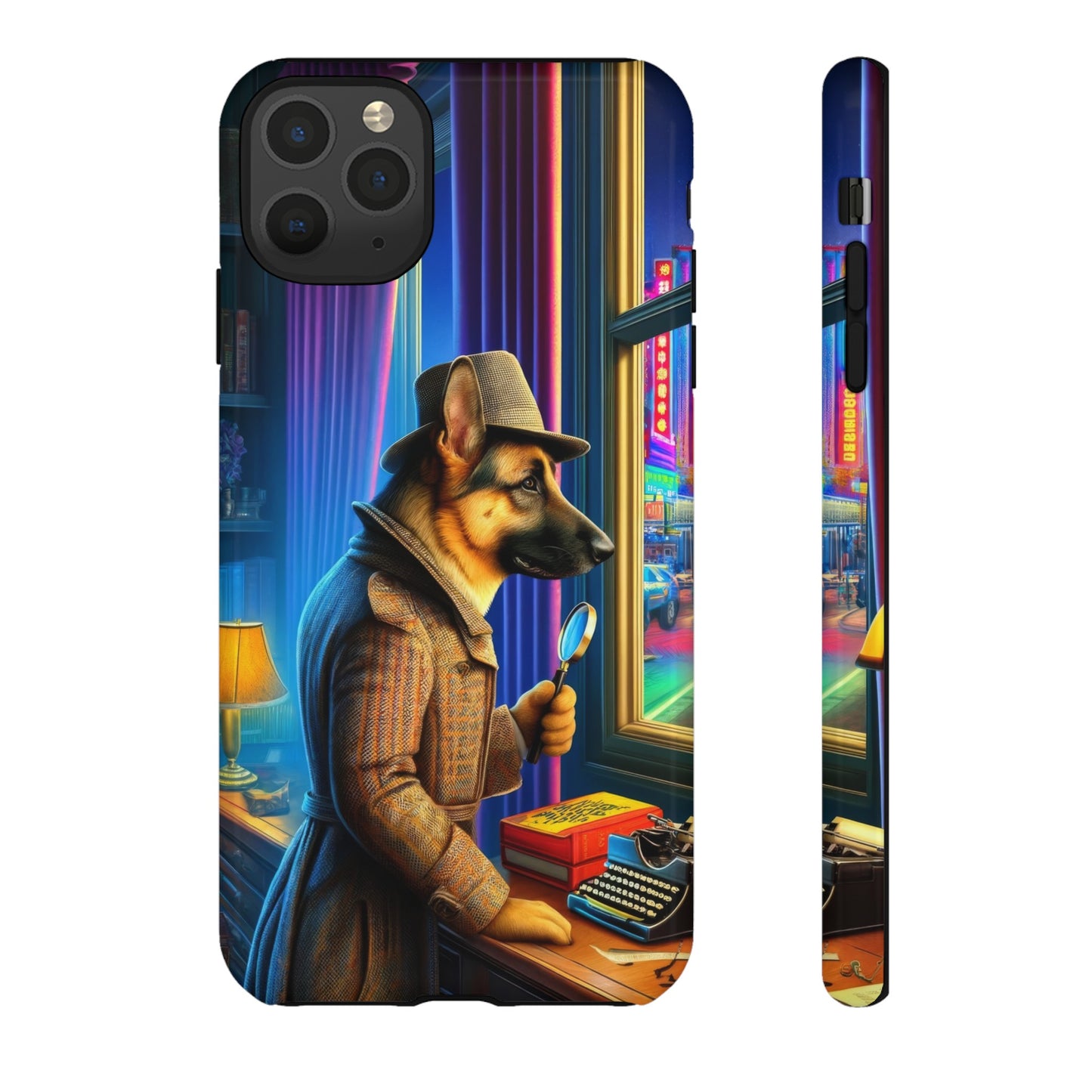 German Shepherd Detective Phone Case