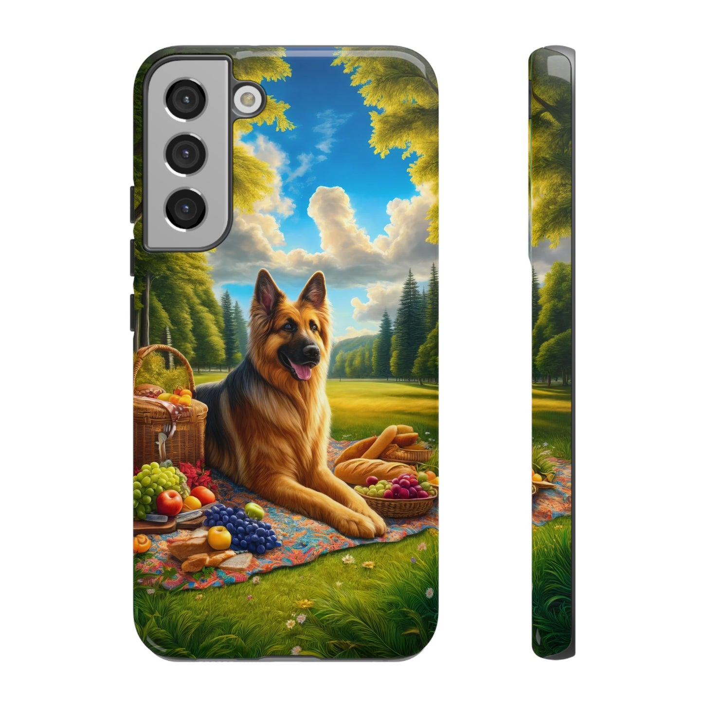 German Shepherd Giving a Speech Phone Case