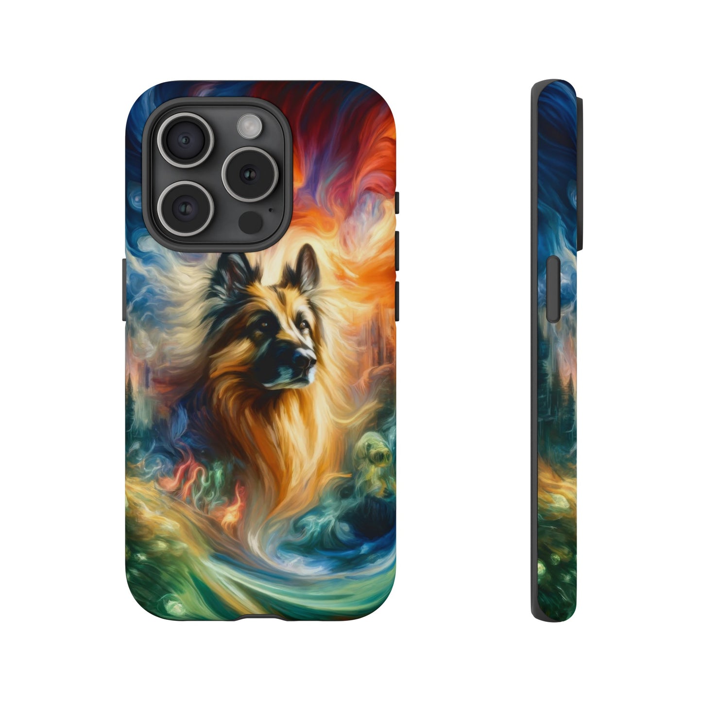 Expressionism and fantasy German Shepherd Phone Case