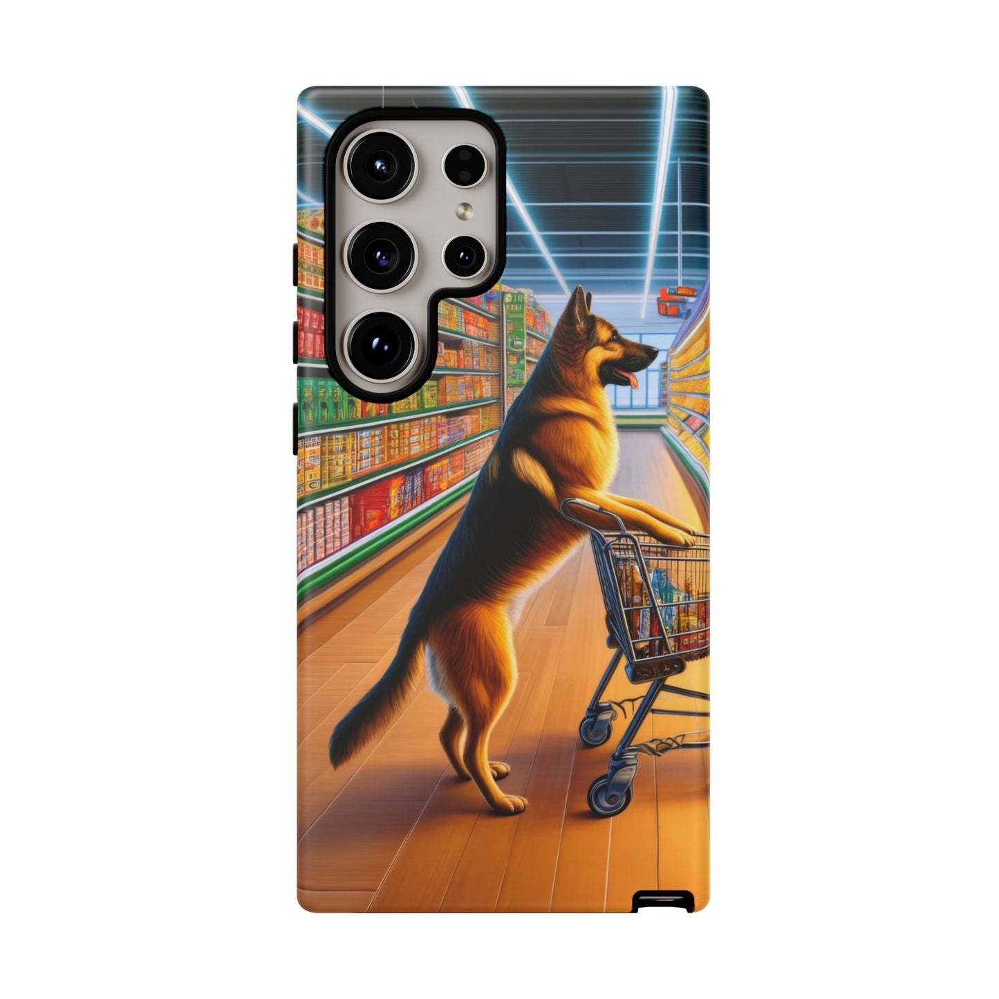 German Shepherd Shopping Phone Case