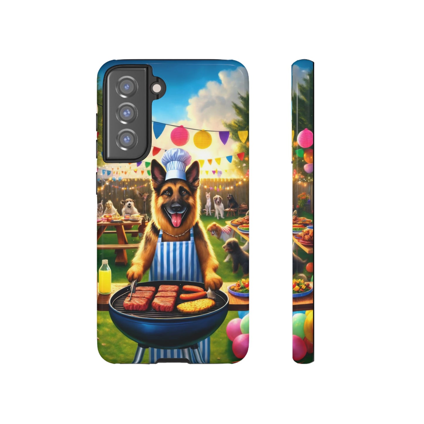 German Shepherd Barbecue Party Phone Case