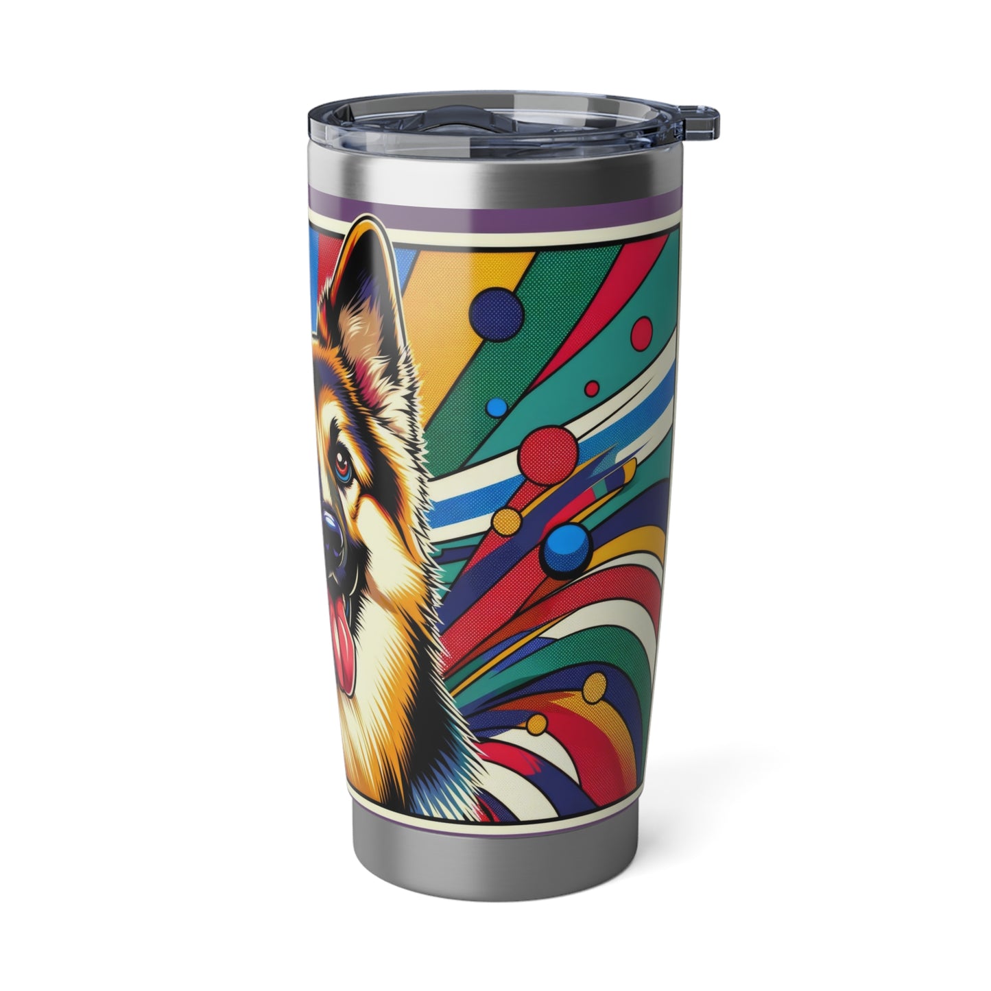 Anime style German Shepherd 20oz Tumbler