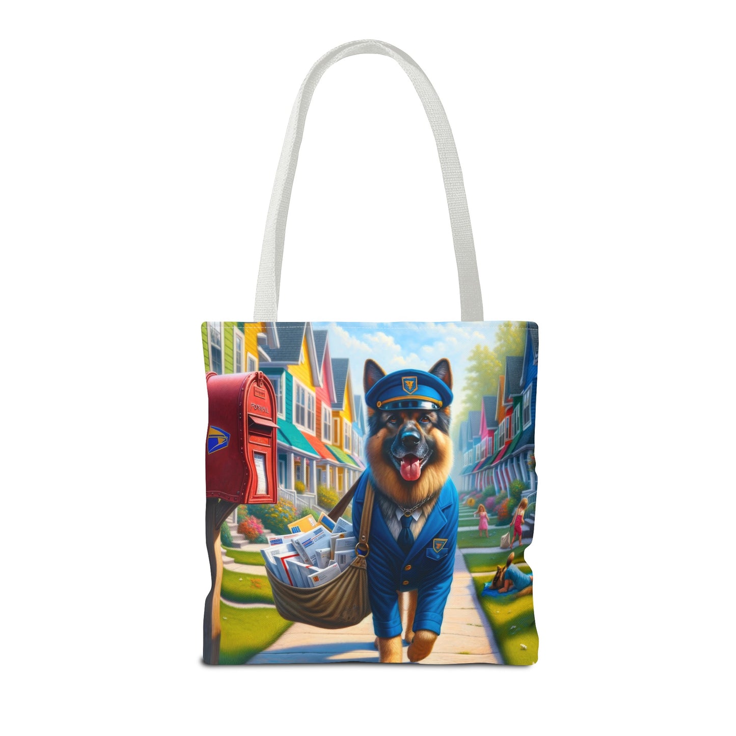 German Shepherd Delivering Mail Tote Bag