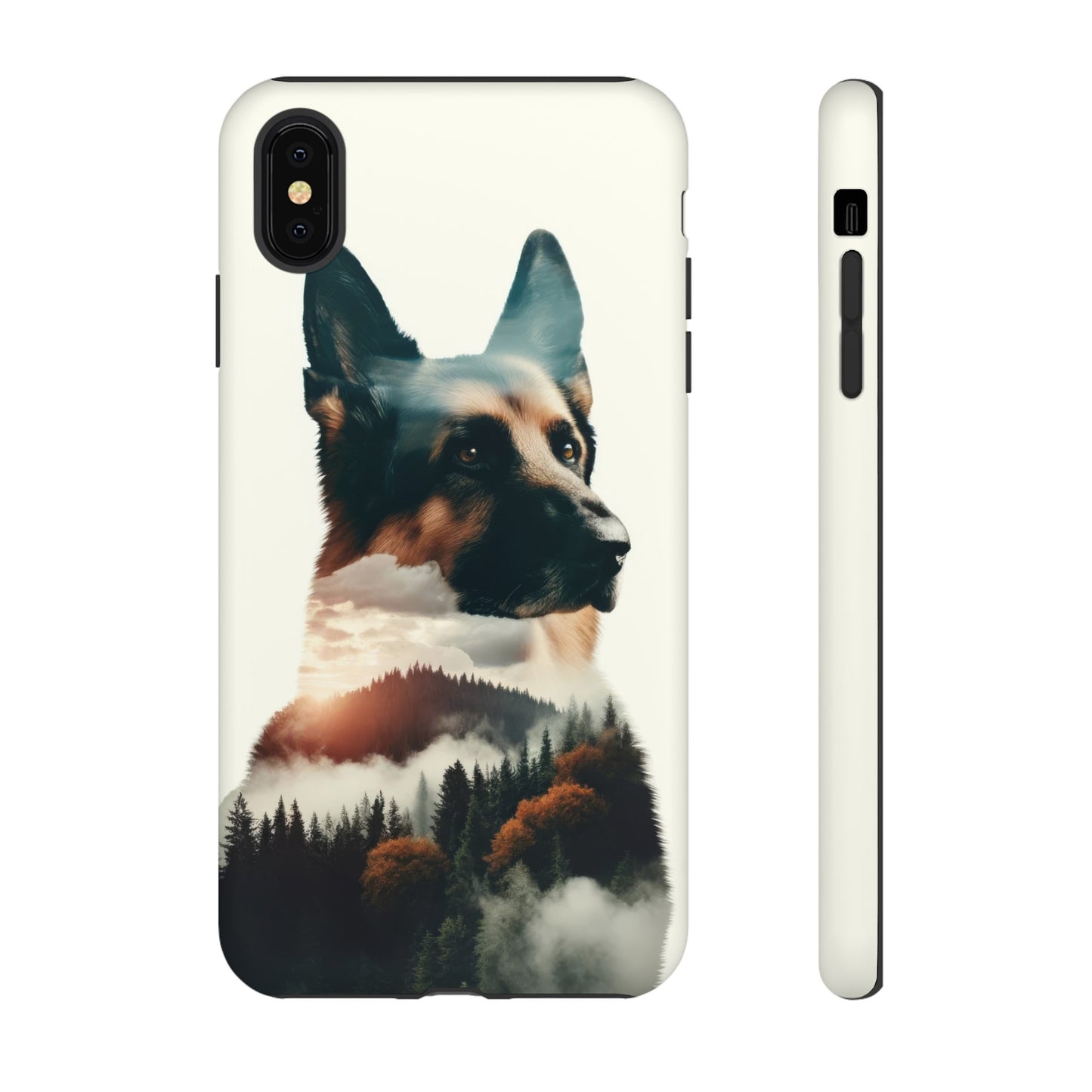 Romanticism and double exposure German Shepherd Phone Case