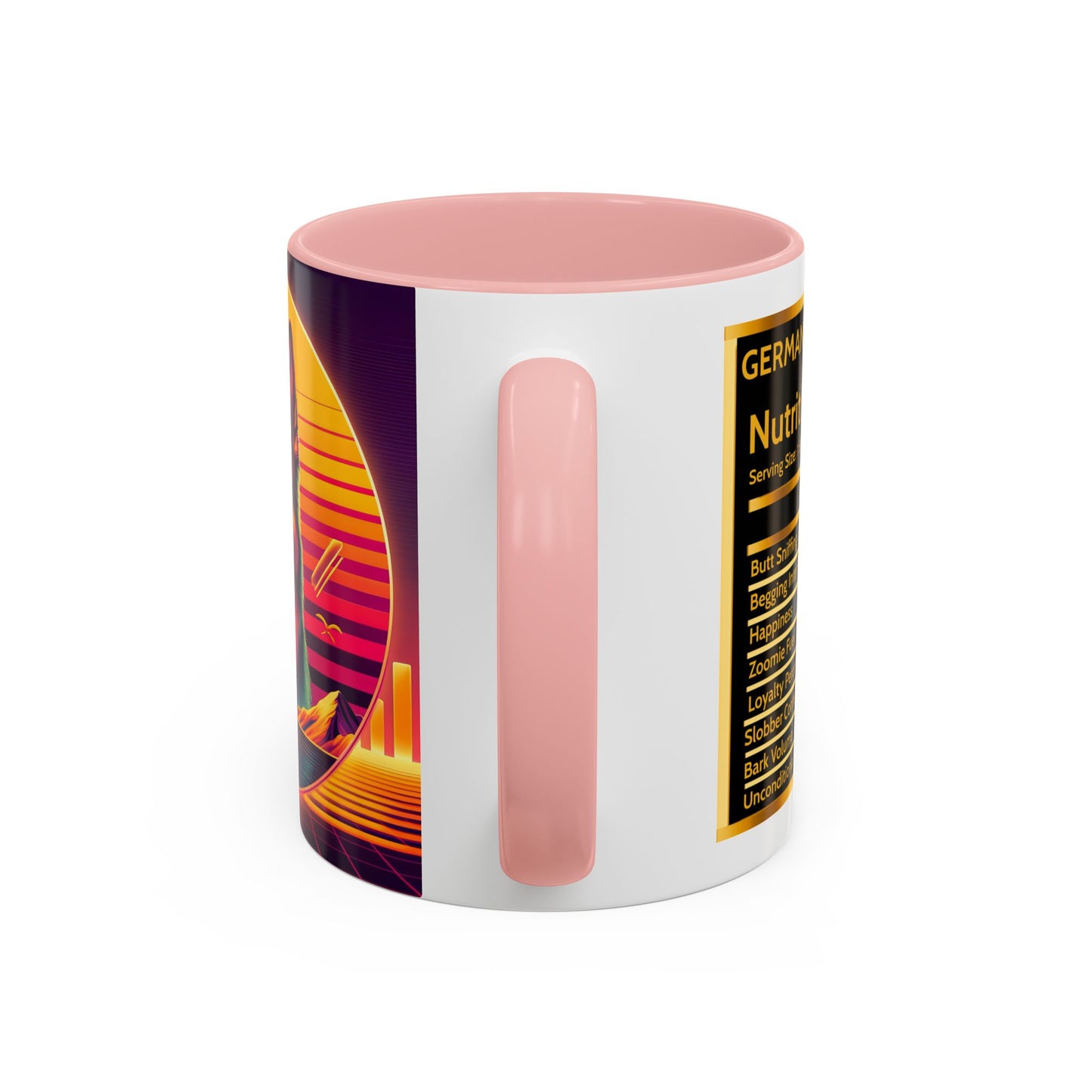 Vaporwave and golden hour German Shepherd Coffee Mug