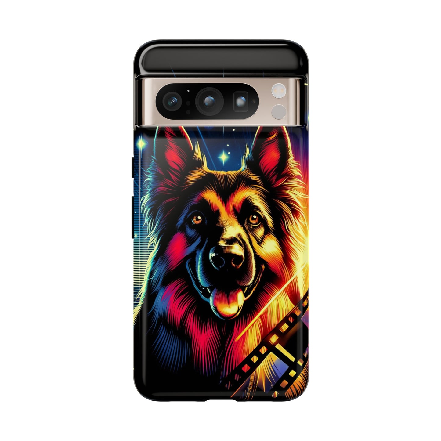 Comic book style German Shepherd Phone Case