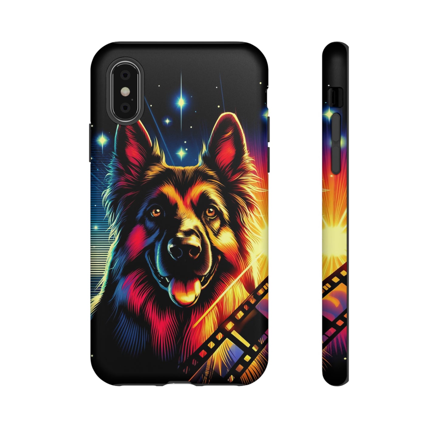 Comic book style German Shepherd Phone Case