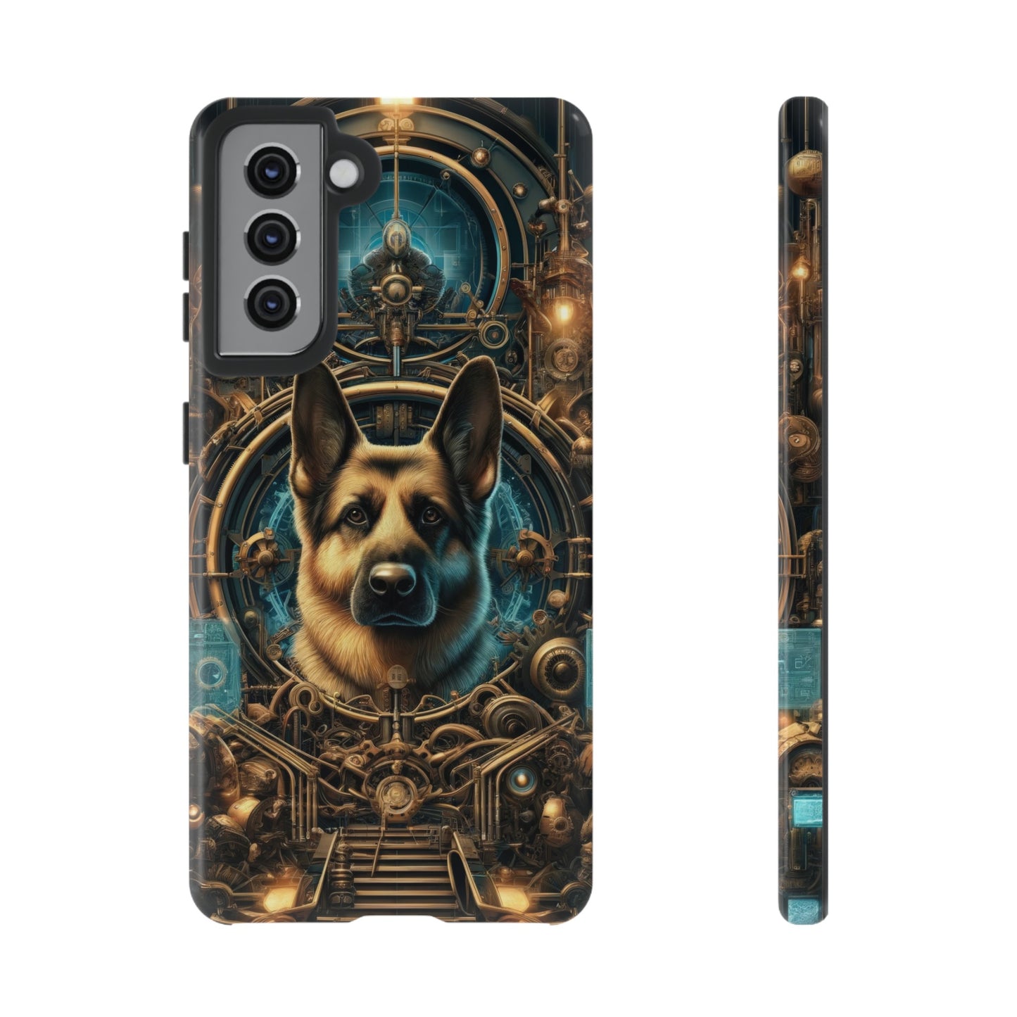 Steampunk Fantasy V2 German Shepherd Phone Case