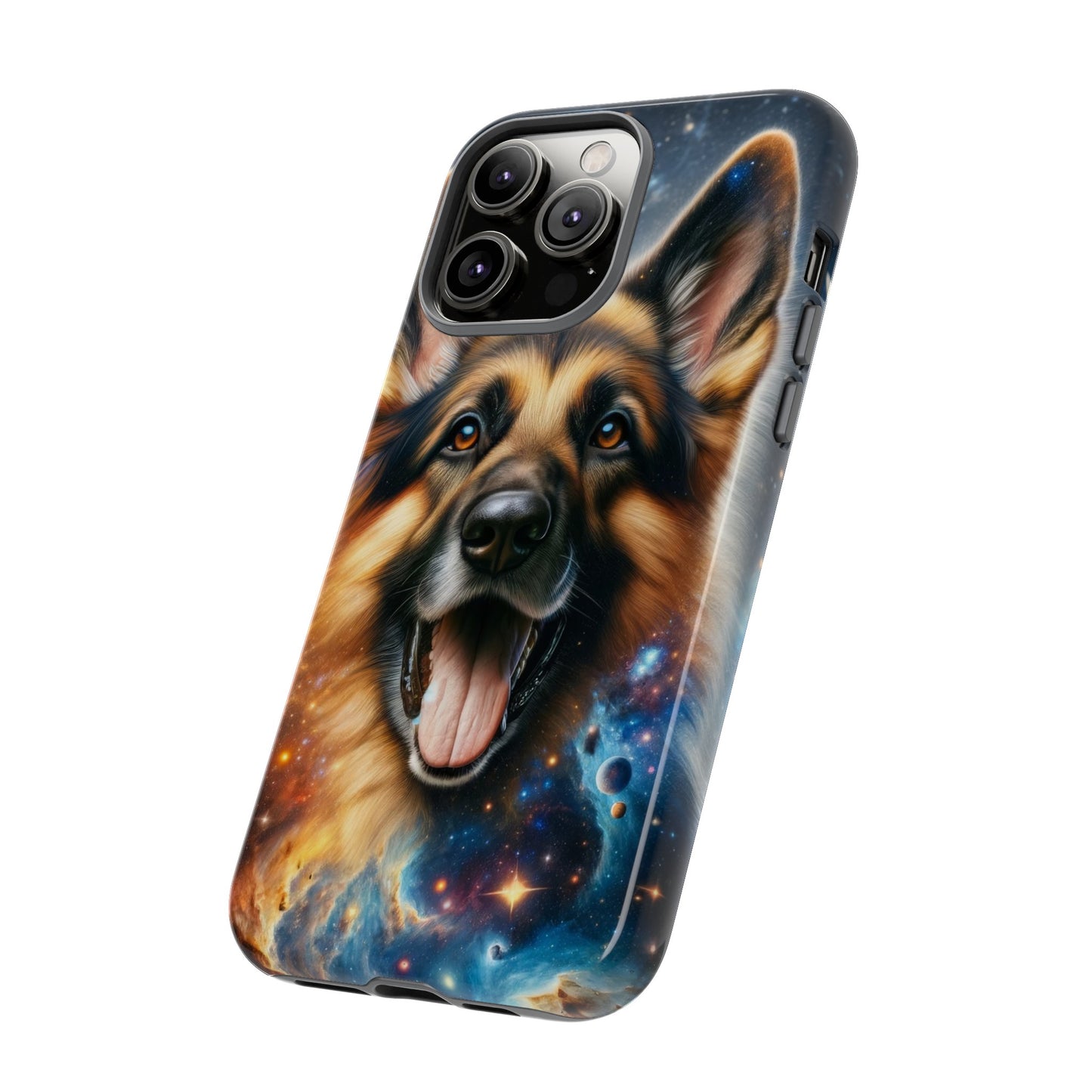 German Shepherd in Space Tough Phone Case