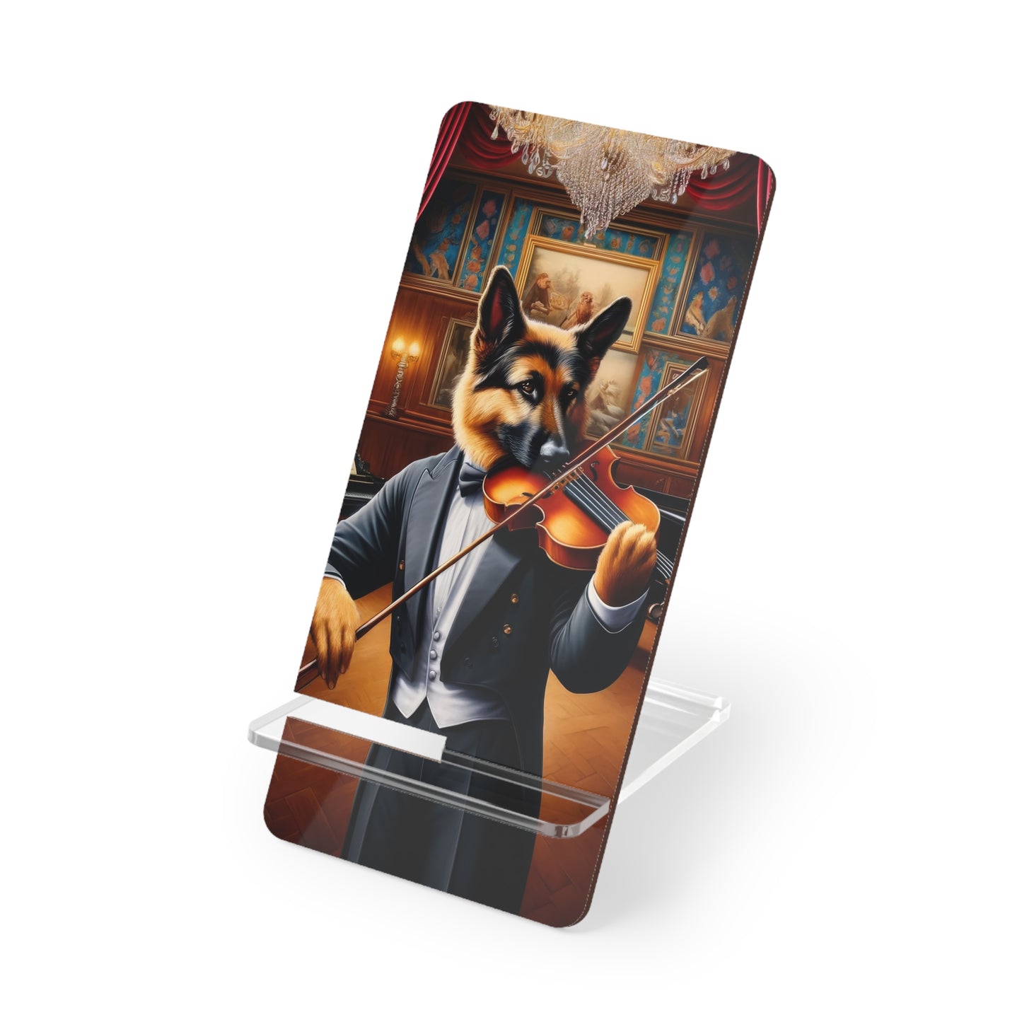 German Shepherd Playing the violin Smartphone Stand