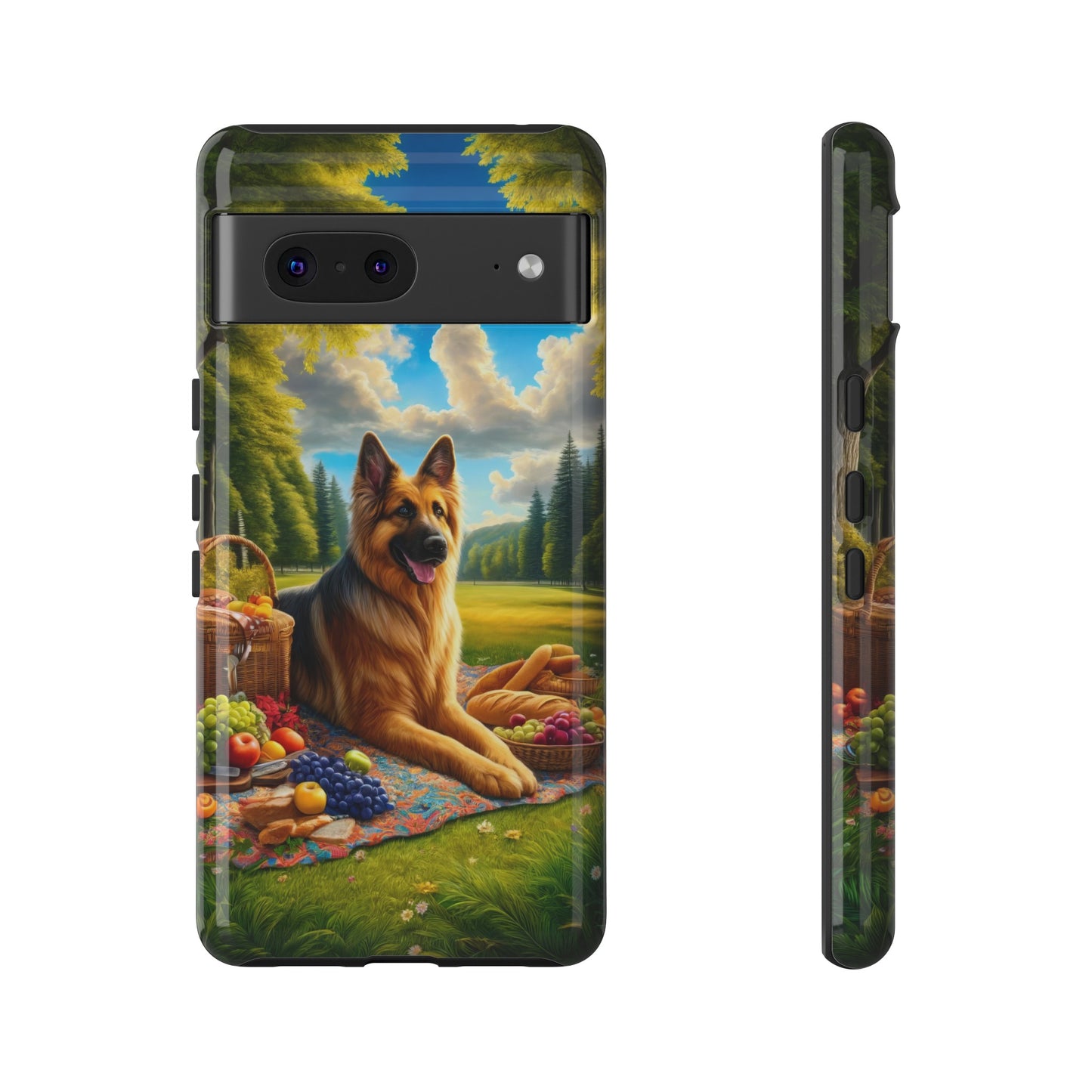 German Shepherd Giving a Speech Phone Case