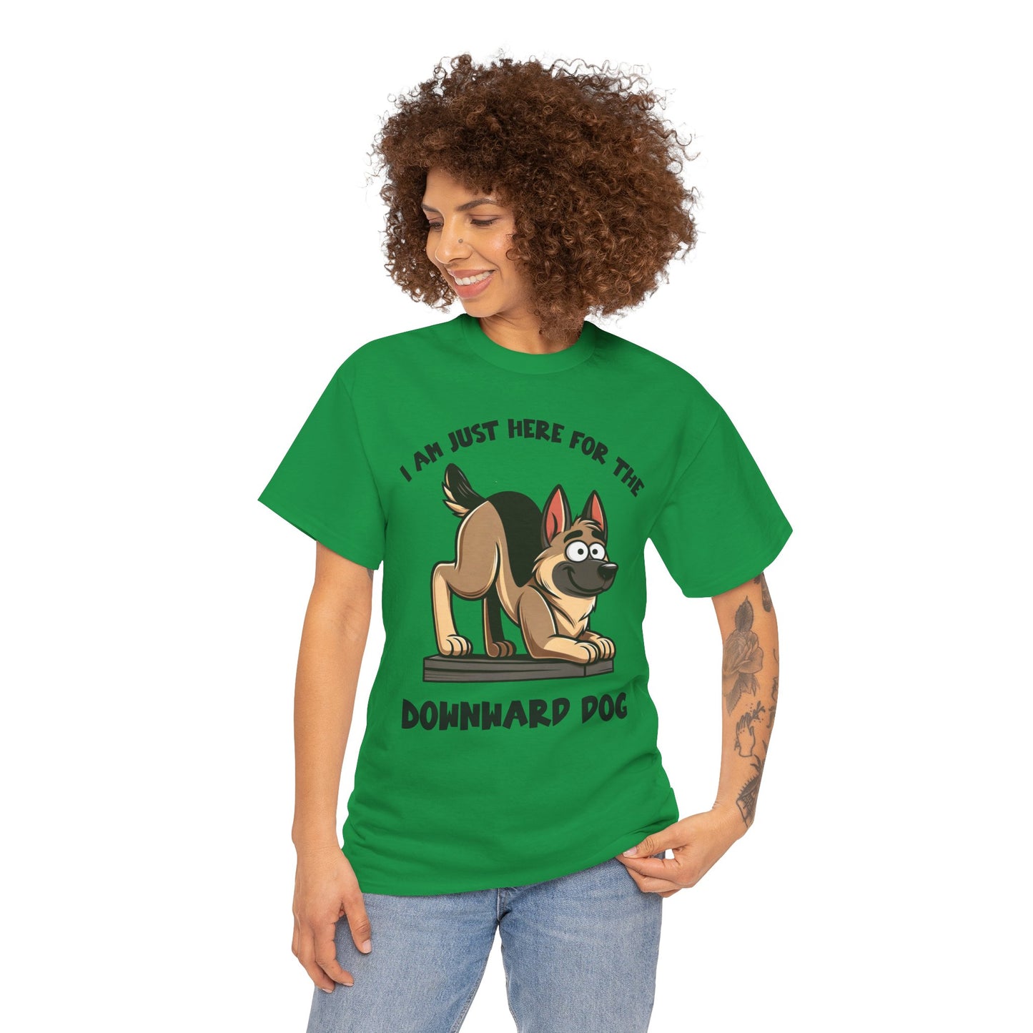 DownWard Dog T-Shirt (13 colors) (German Shepherd)