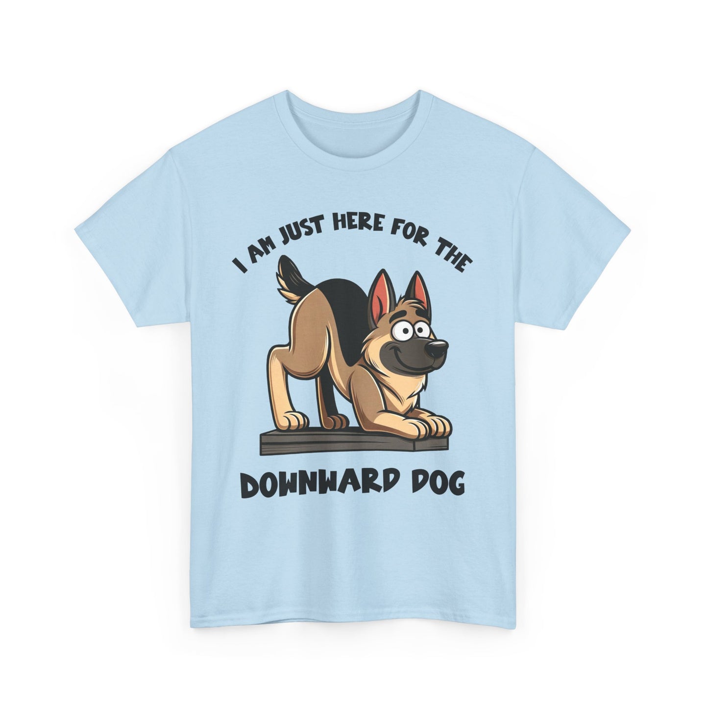 DownWard Dog T-Shirt (13 colors) (German Shepherd)