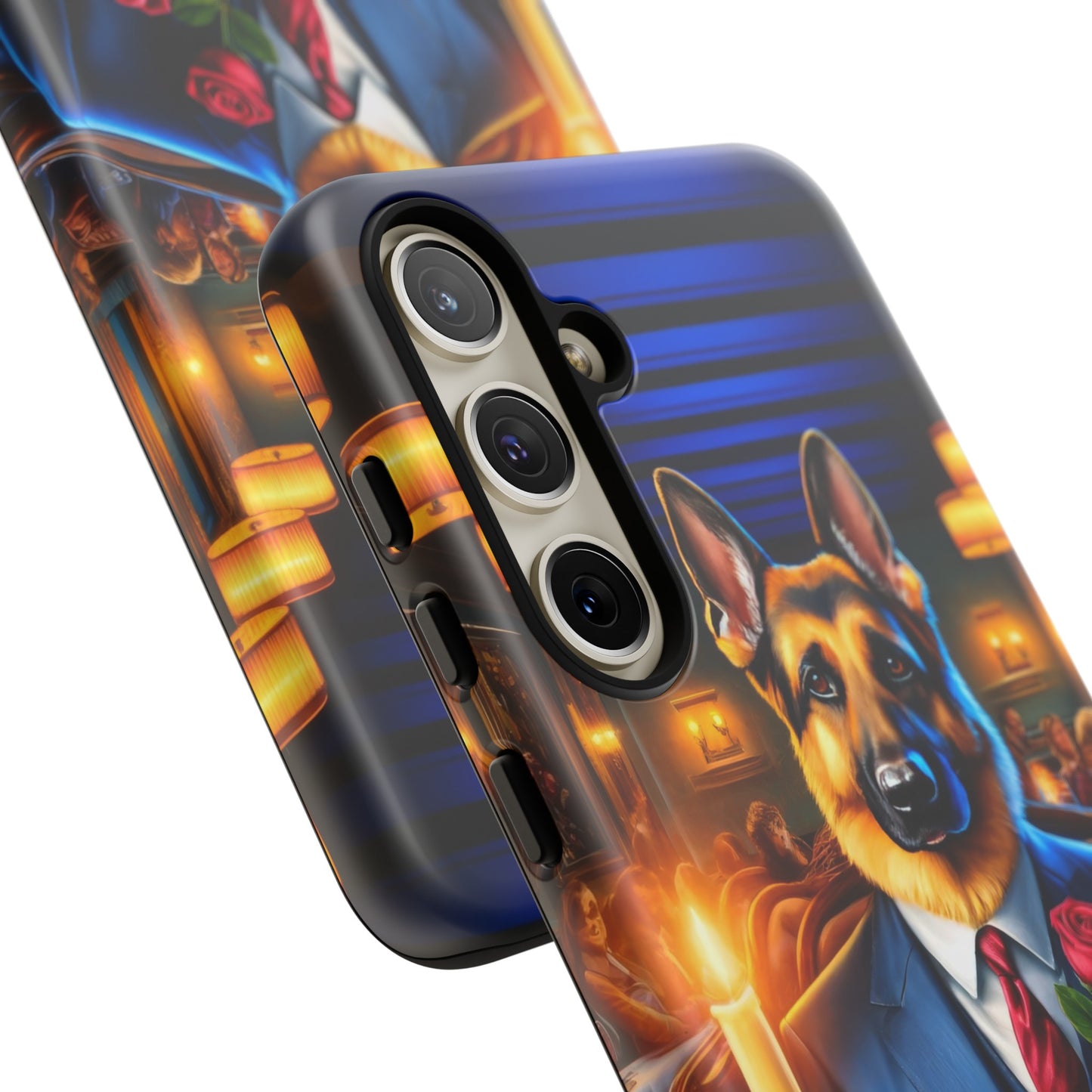 German Shepherd Going on a Date at a Restaurant Phone Case