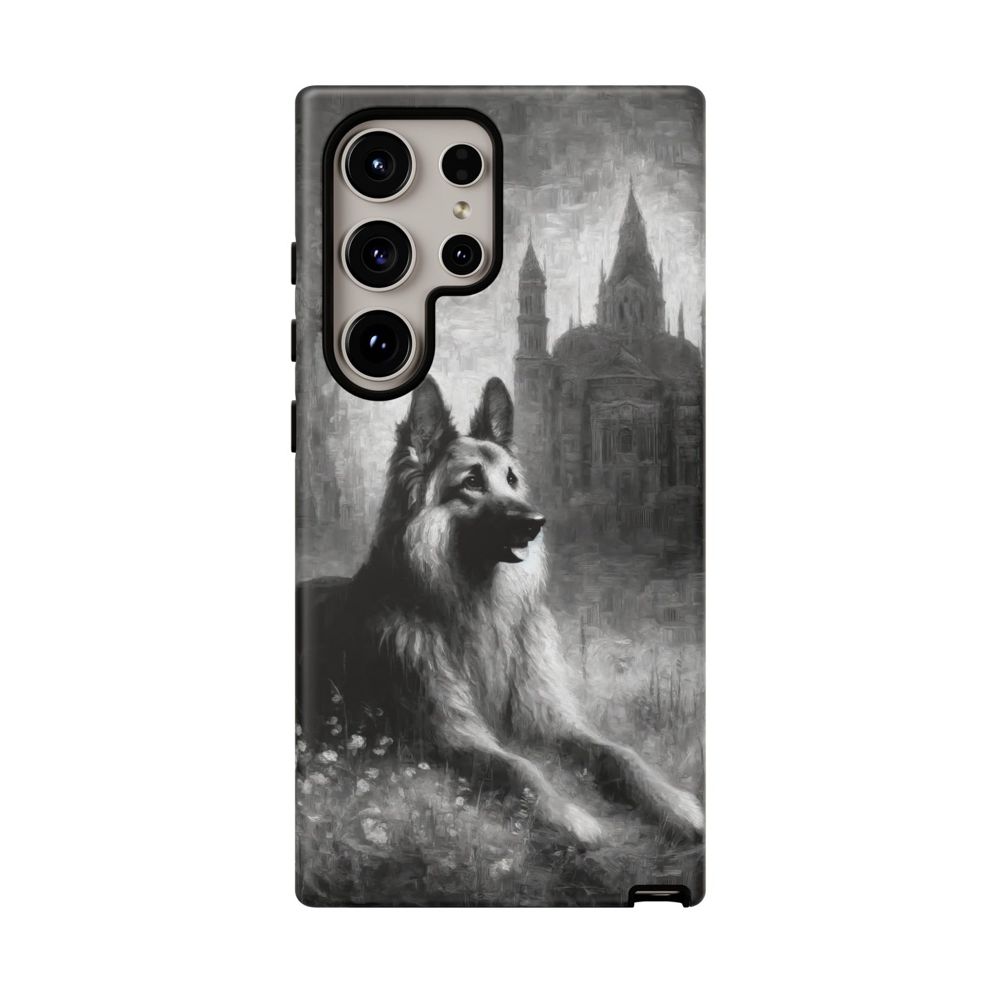 Neo-impressionism German Shepherd Phone Case