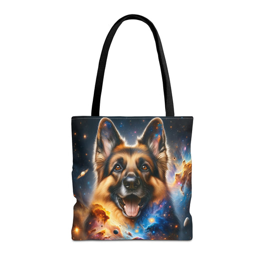 German Shepherd in Space Tote Bag