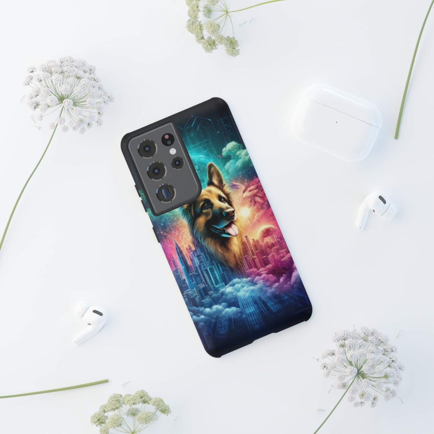 Dreamy fantasy German Shepherd Phone Case