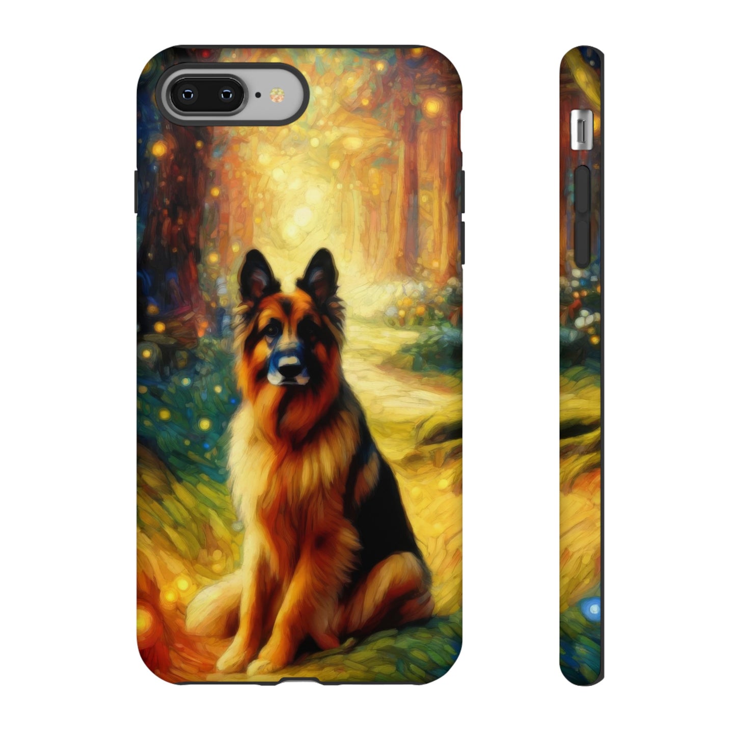 Neo-impressionism and fairy tale German Shepherd Phone Case