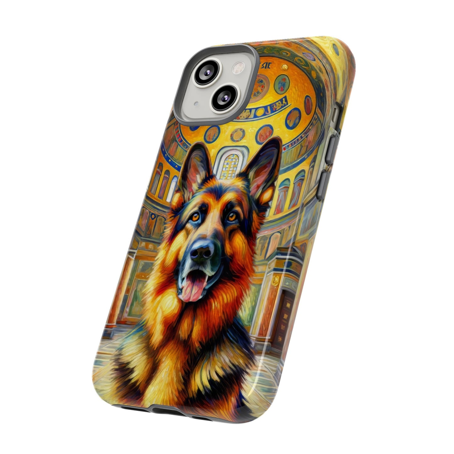 Neo-impressionist German Shepherd Phone Case