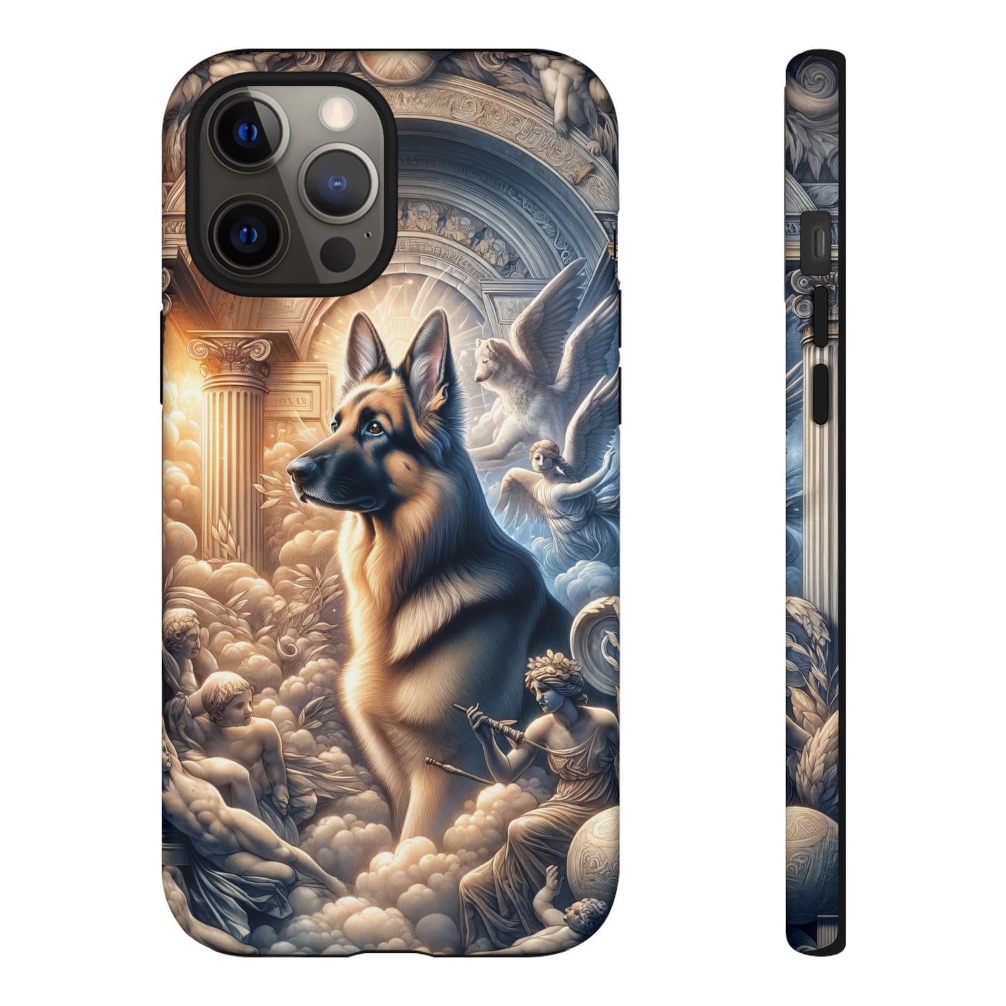 Neo-classicism and dreamy fantasy German Shepherd Phone Case