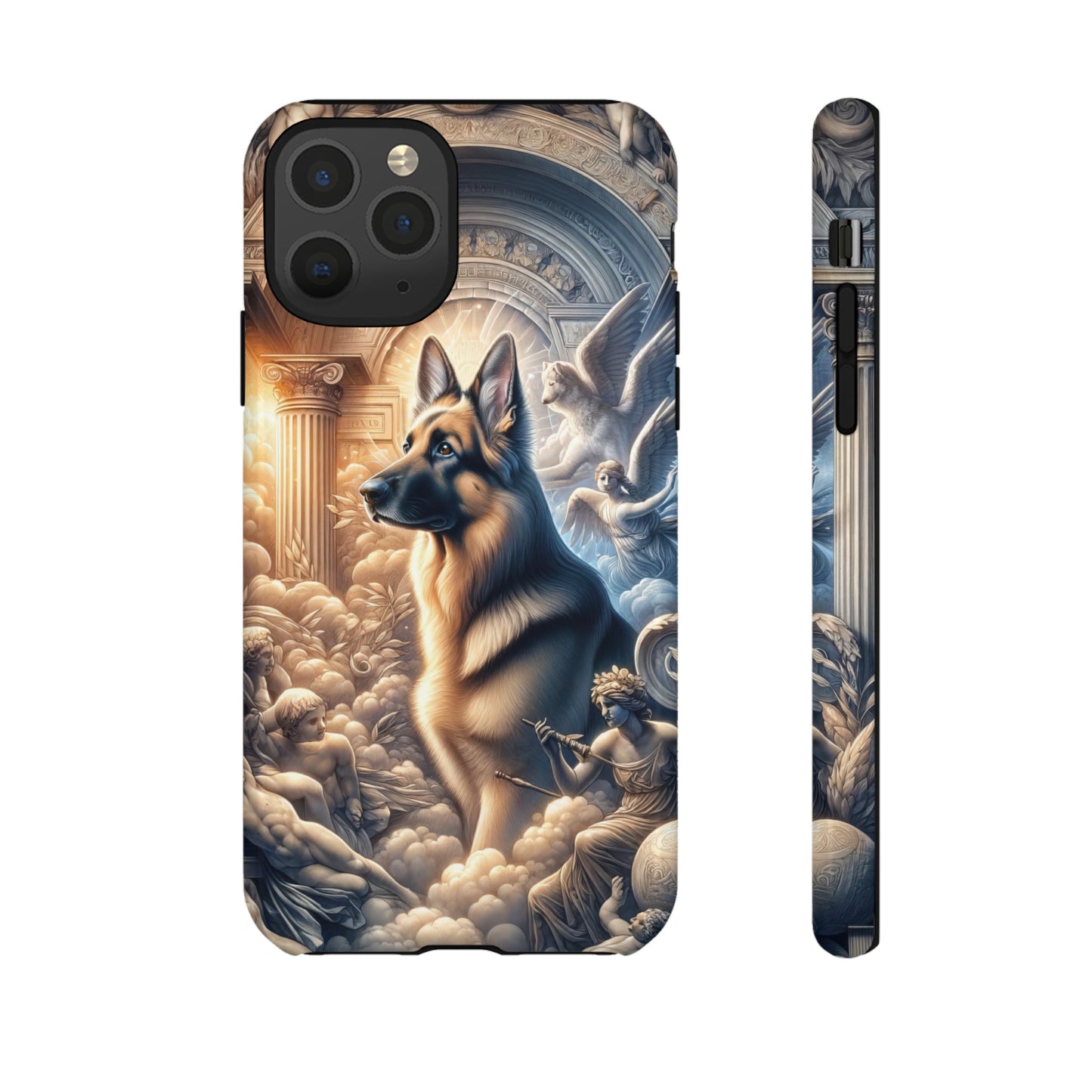 Neo-classicism and dreamy fantasy German Shepherd Phone Case