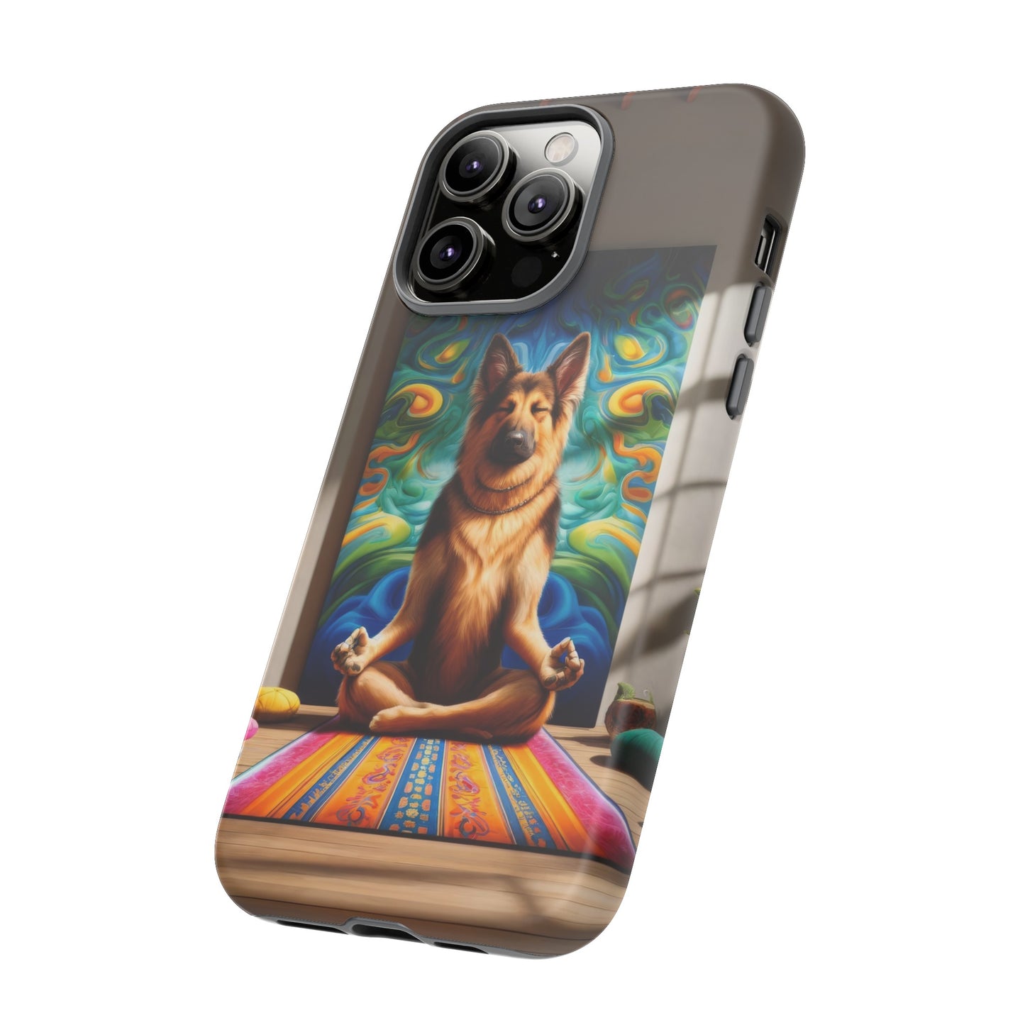 German Shepherd Meditating Phone Case