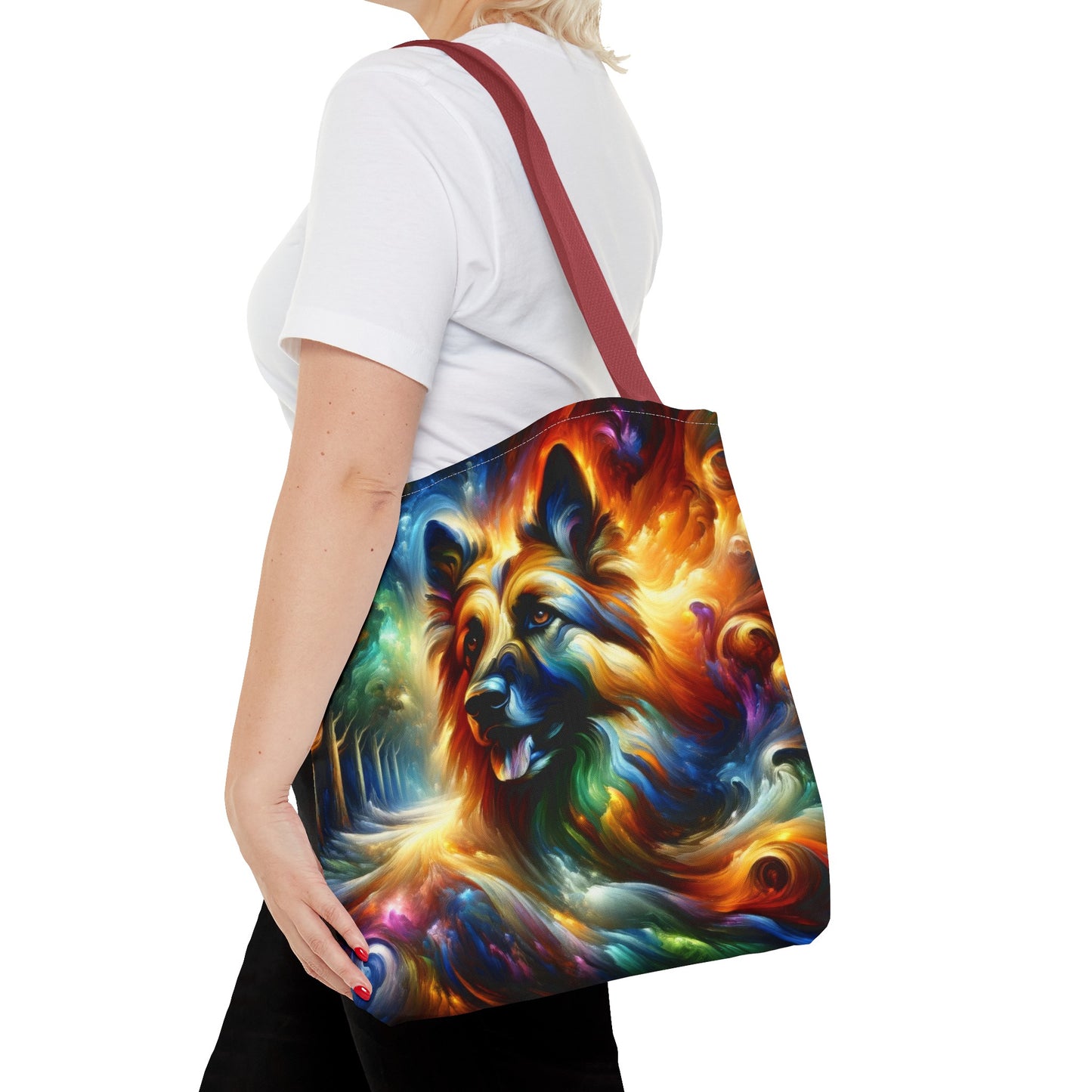 Expressionism and fantasy German Shepherd Tote Bag