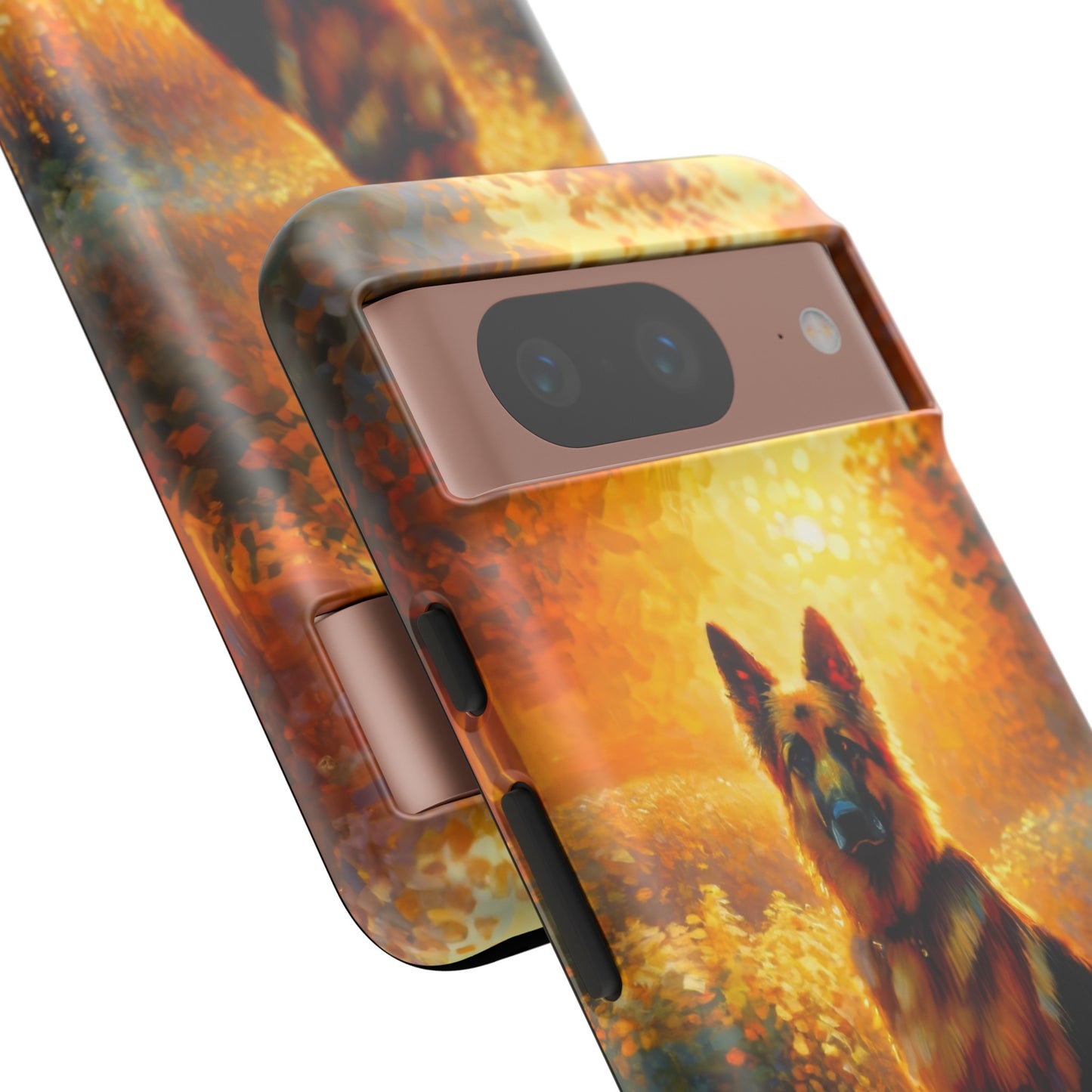 Golden hour and neo-impressionism German Shepherd Phone Case