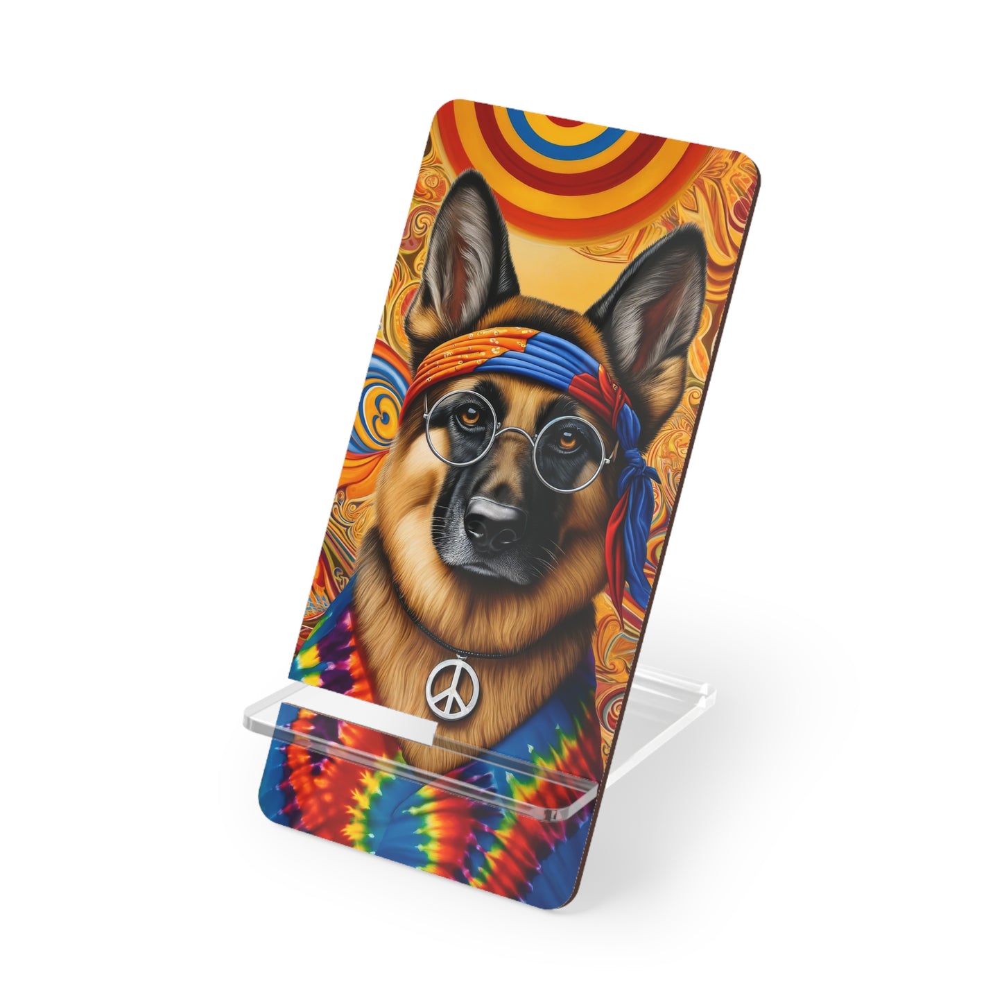 Hippie German Shepherd Smartphone Stand