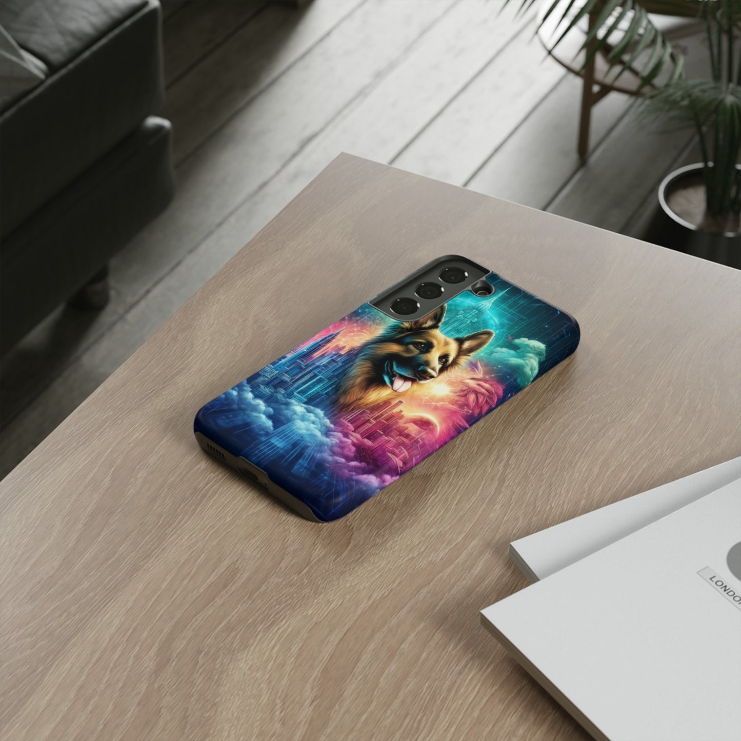 Dreamy fantasy German Shepherd Phone Case