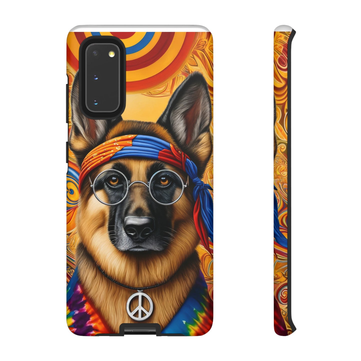 Hippie German Shepherd Tough Phone Case