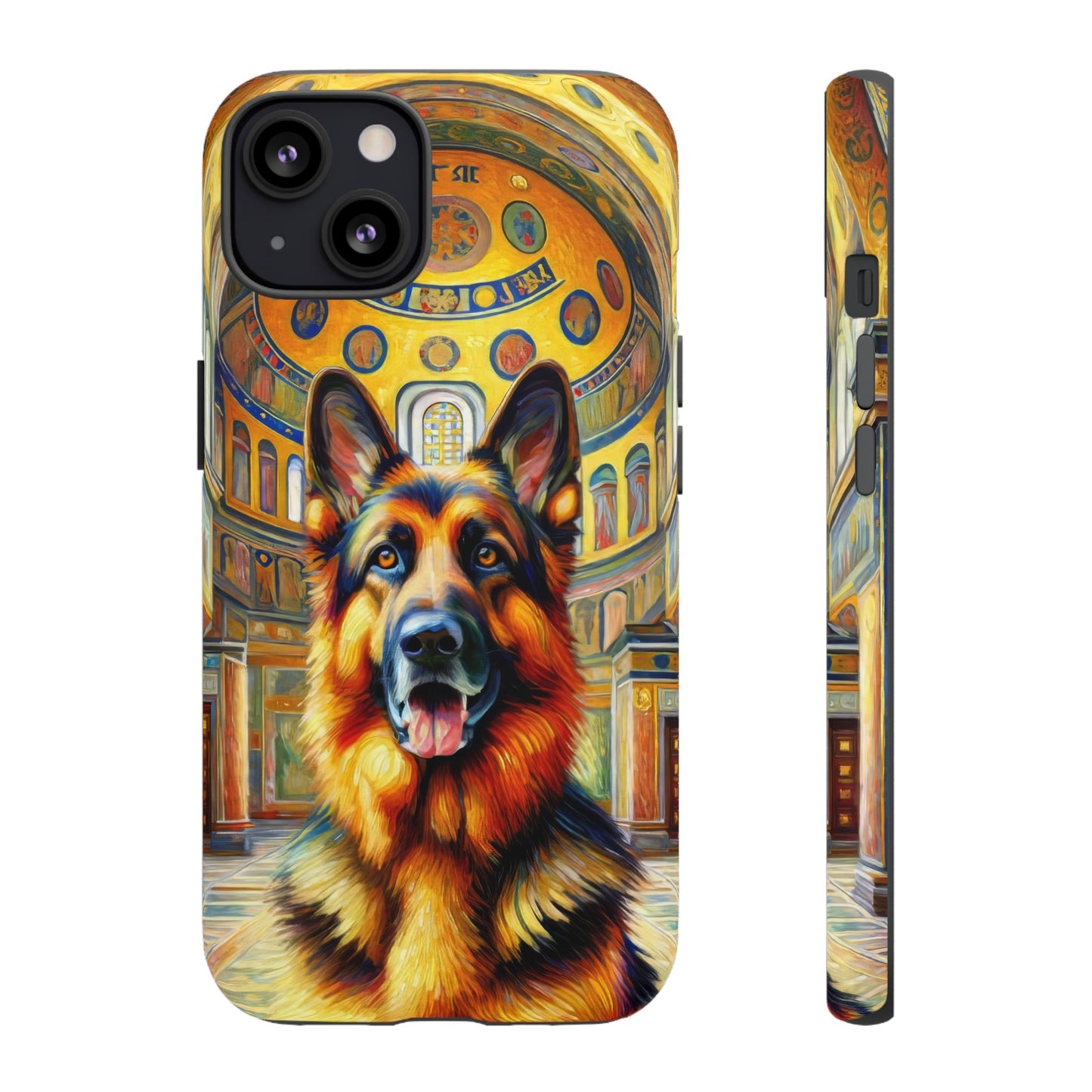 Neo-impressionist German Shepherd Phone Case