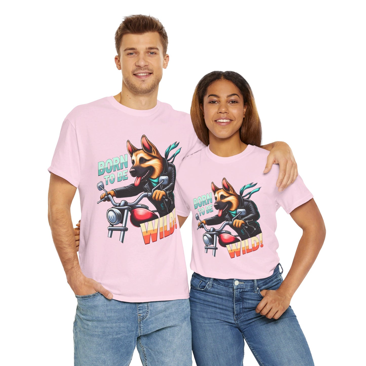 Born to Be Wild T-Shirt (13 colors) (German Shepherd)