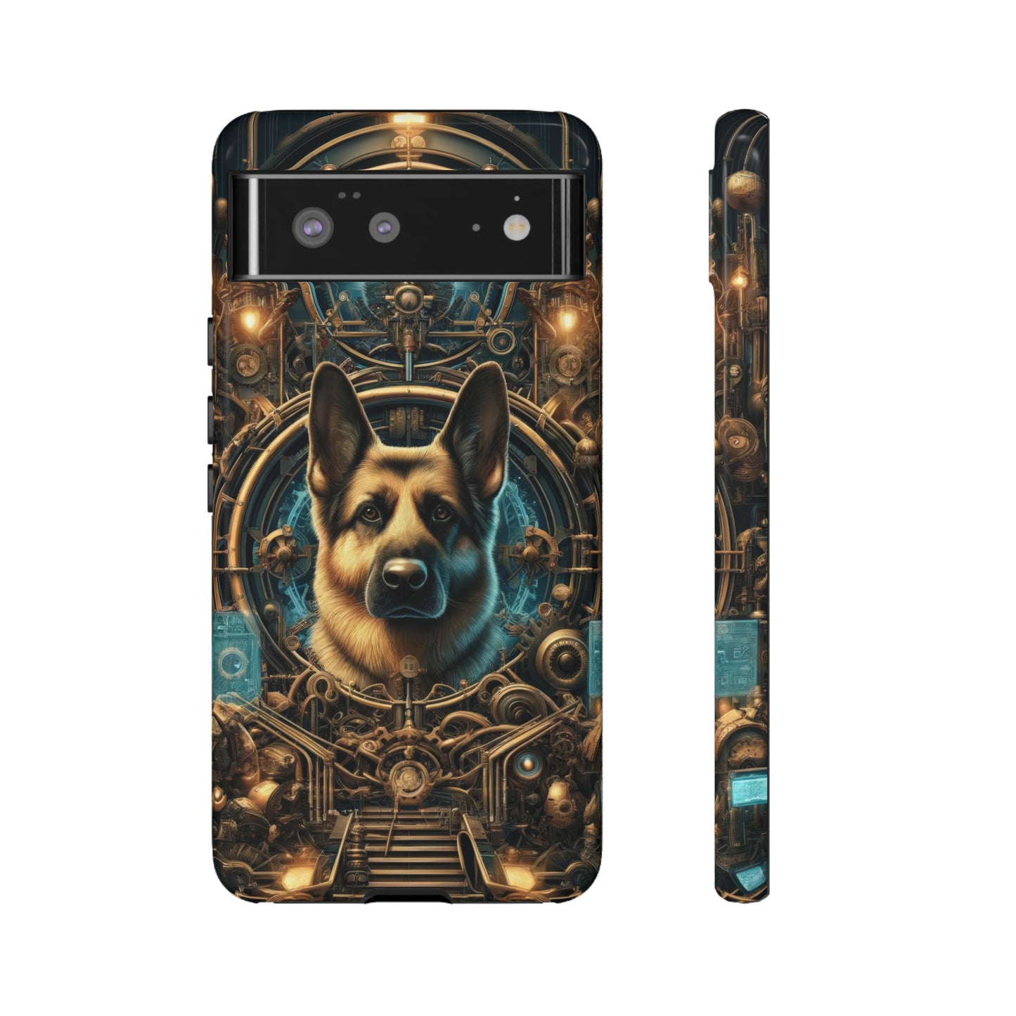 Steampunk Fantasy V2 German Shepherd Phone Case