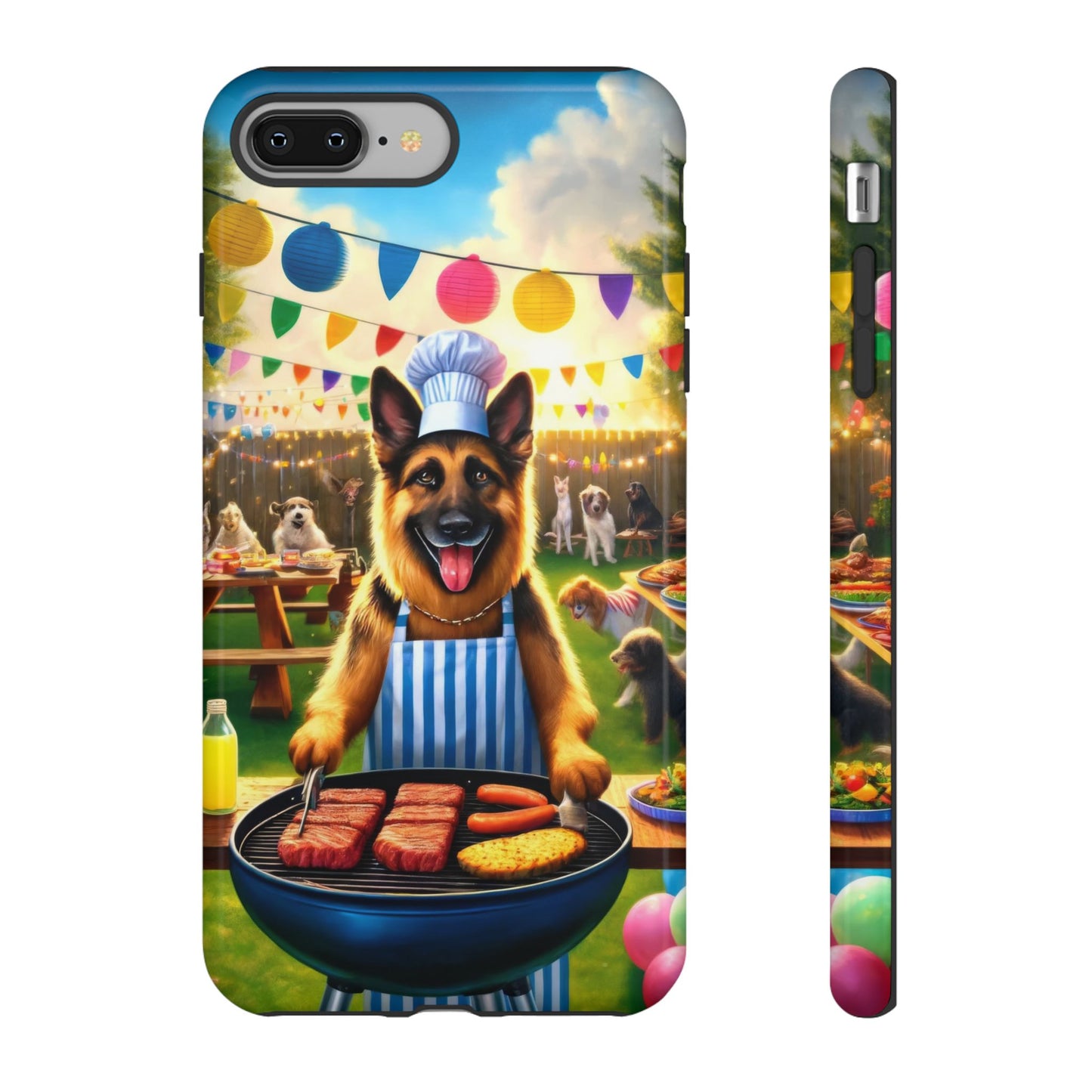 German Shepherd Barbecue Party Phone Case