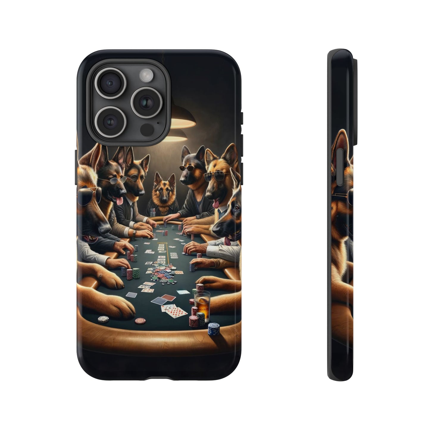 German Shepherds Playing Poker Tough Phone Case