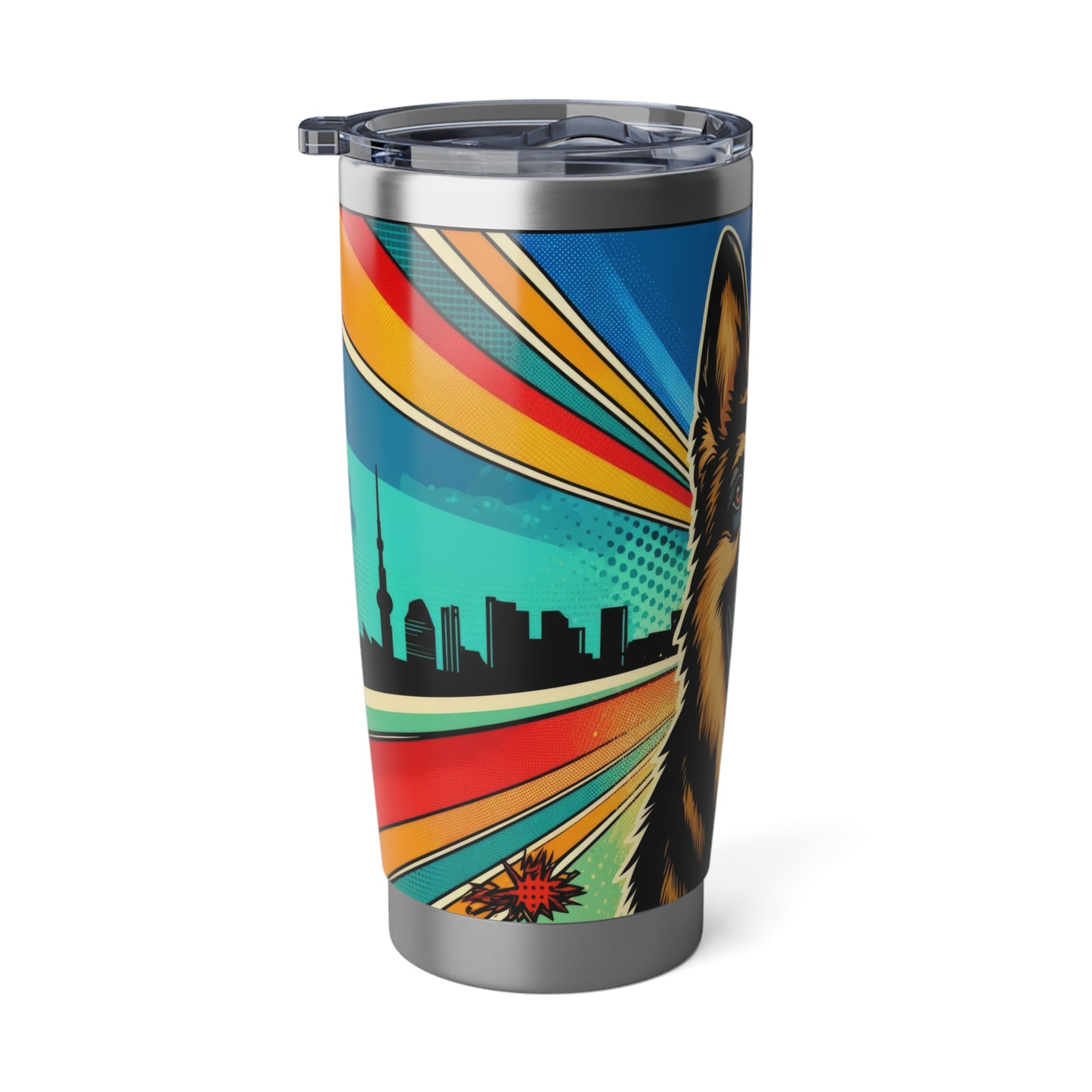 Comic style German Shepherd 20oz Tumbler