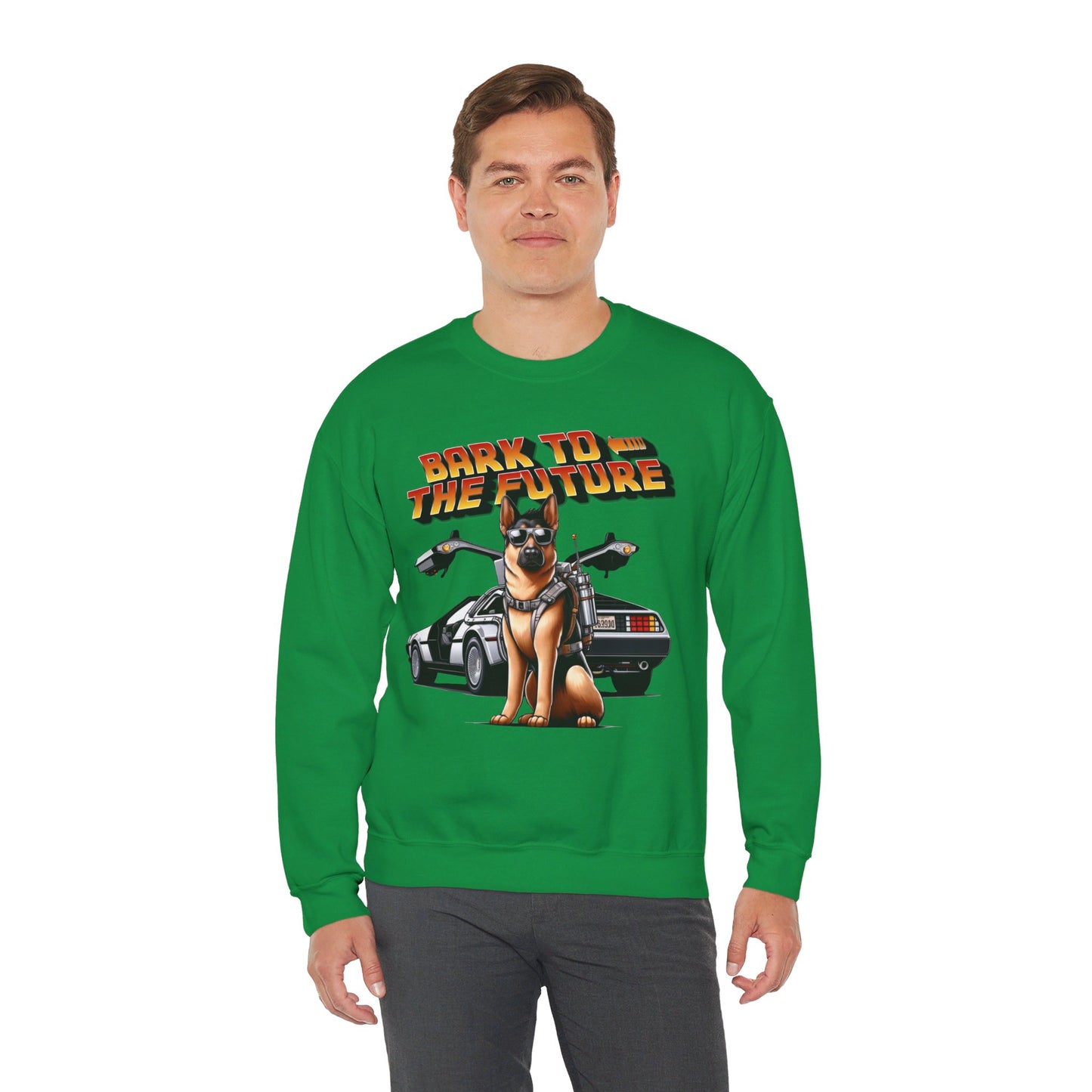 Bark to the Future Sweatshirt (10 colors) (German Shepherd)