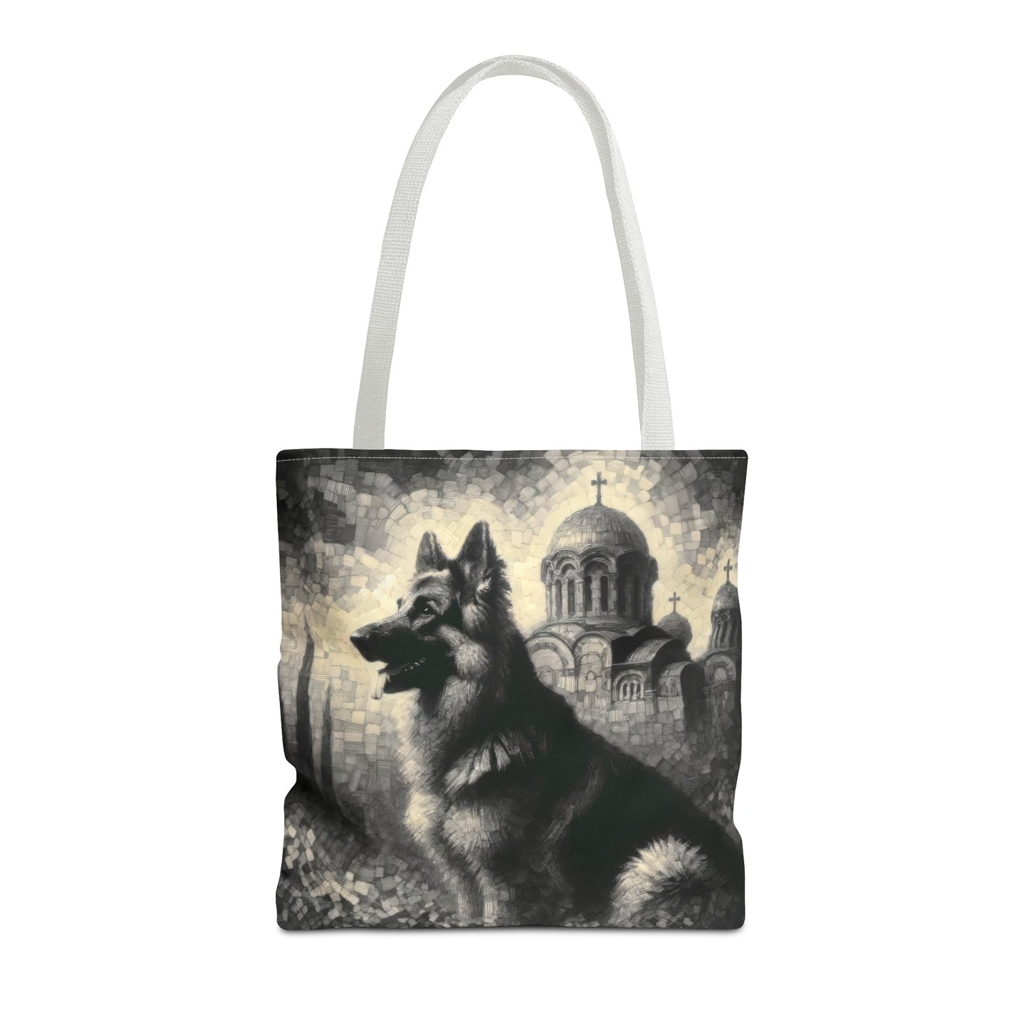 Neo-impressionism German Shepherd Tote Bag