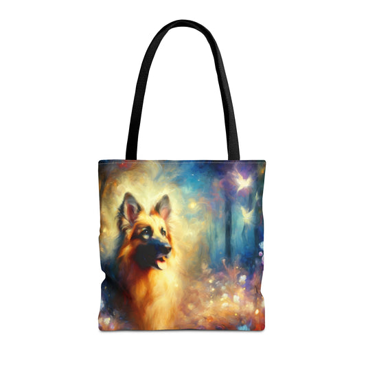 Fairy tale and impressionism German Shepherd Tote Bag