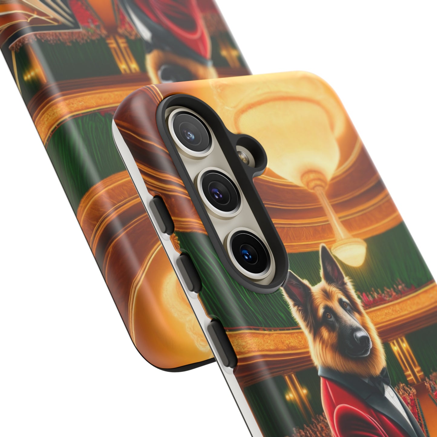 German Shepherd Playing the Piano Phone Case