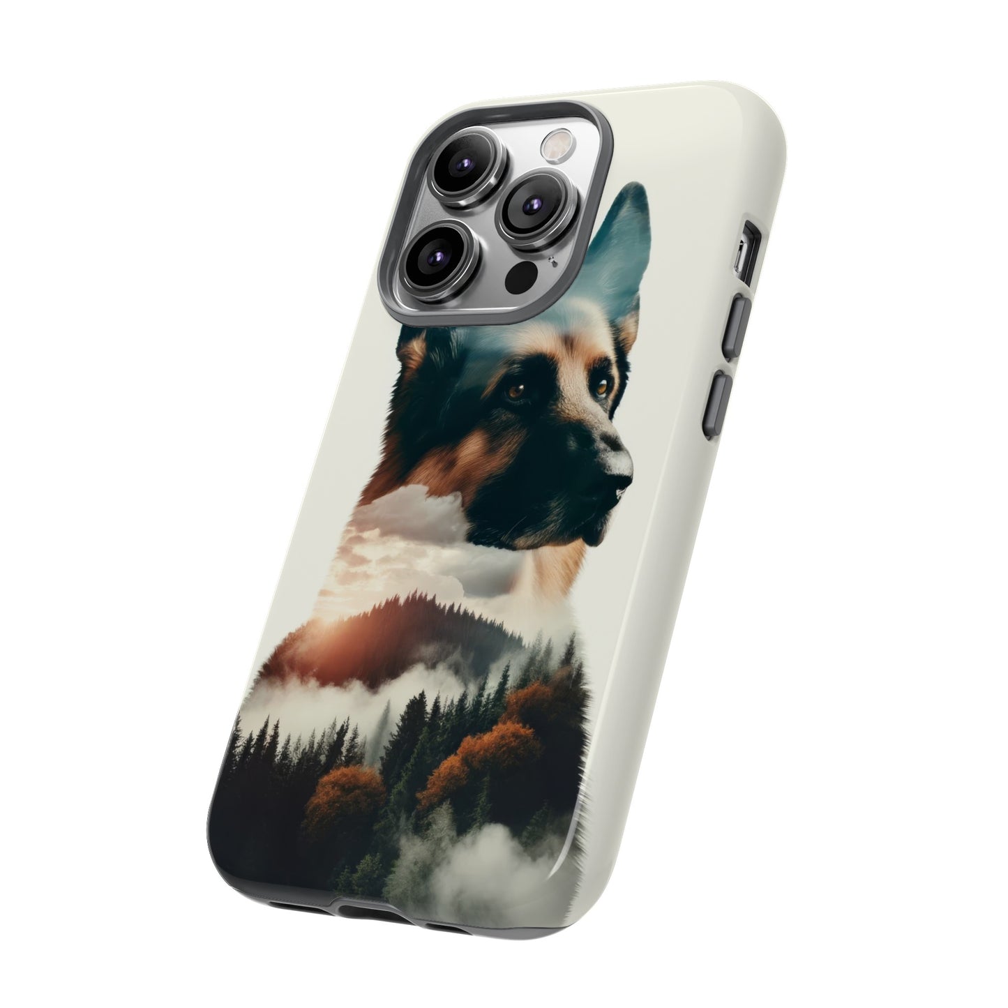 Romanticism and double exposure German Shepherd Phone Case