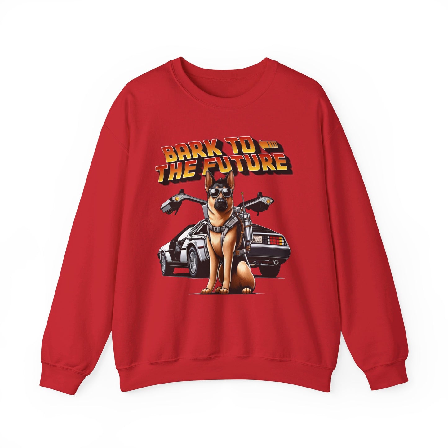 Bark to the Future Sweatshirt (10 colors) (German Shepherd)