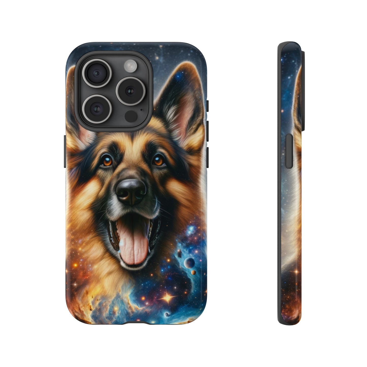 German Shepherd in Space Tough Phone Case