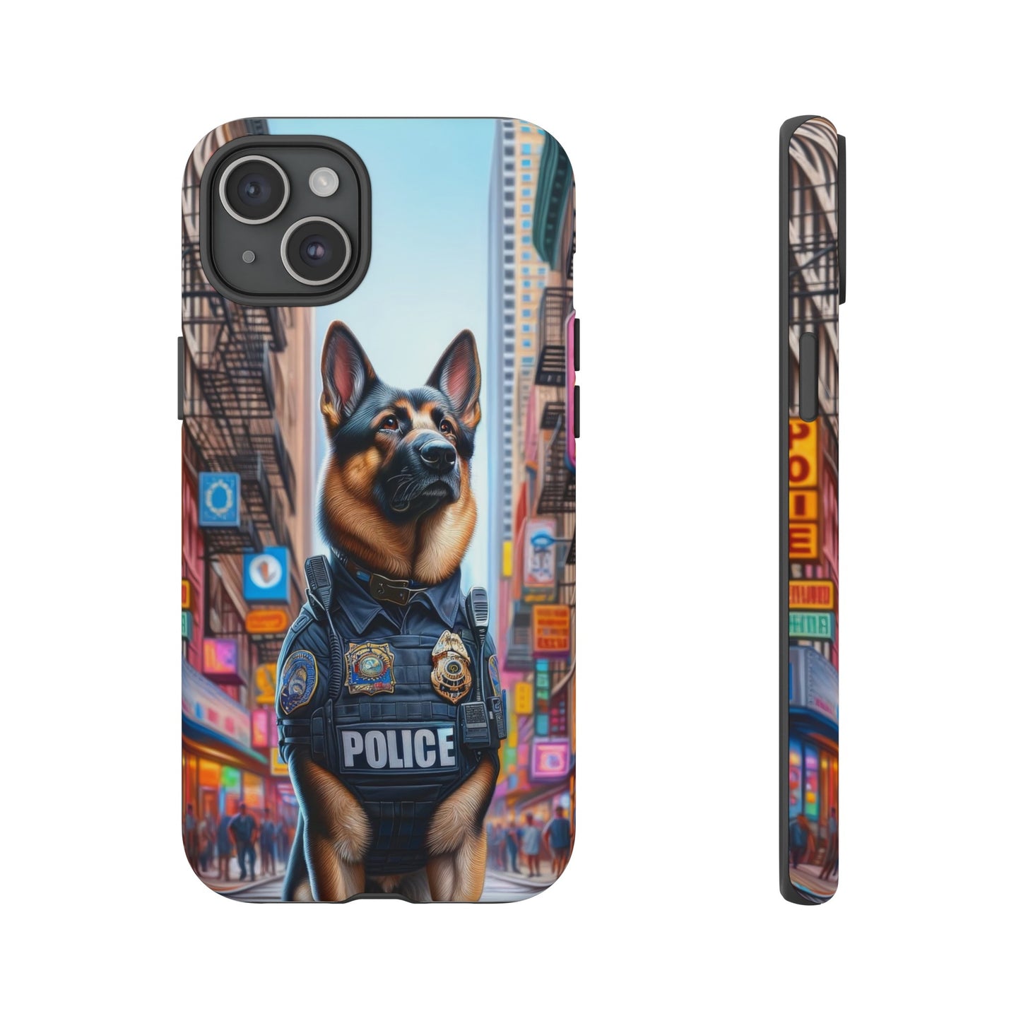 German Shepherd Police Officer Phone Case