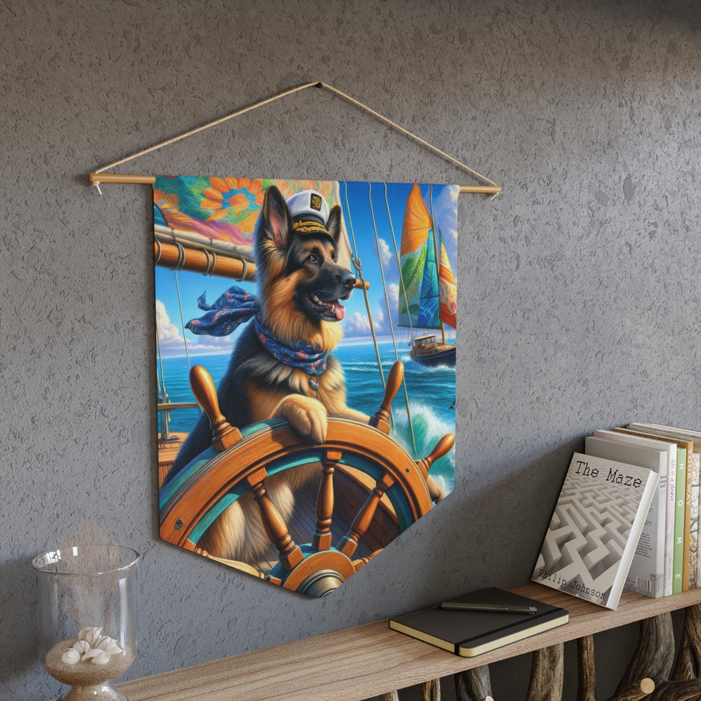 German Shepherd Boat Pennant